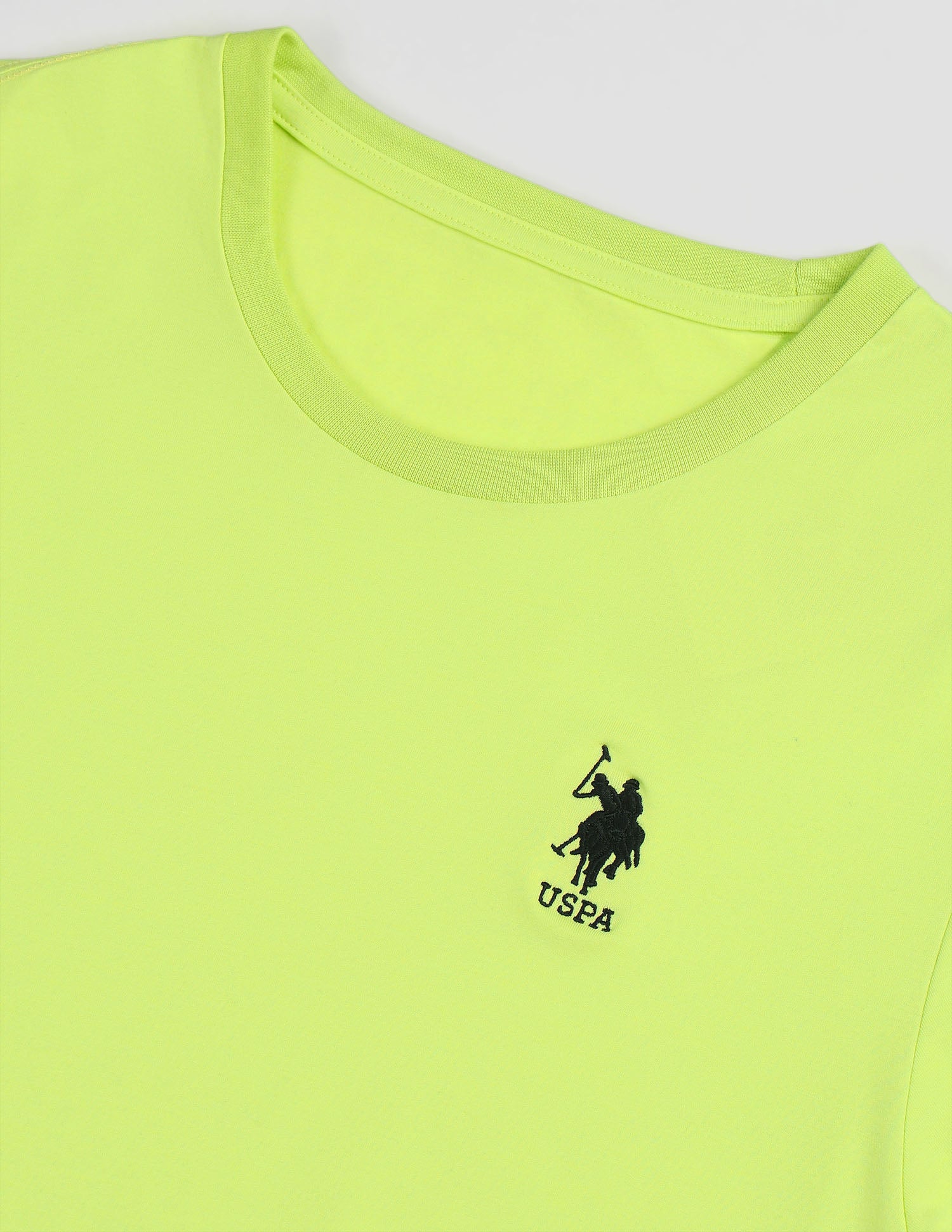 Solid Comfort Fit OEE10 Lounge T-Shirt - Pack Of 1 Lime Punch - U.S. POLO ASSN. | Large