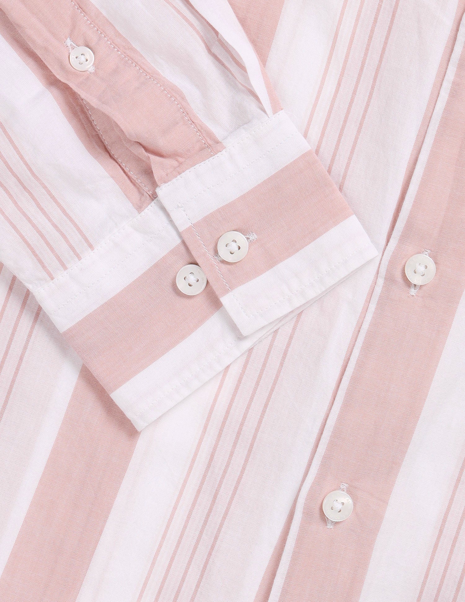 Vertical Striped Tailored Fit Shirt Pink - U.S. Polo Assn. India | Large