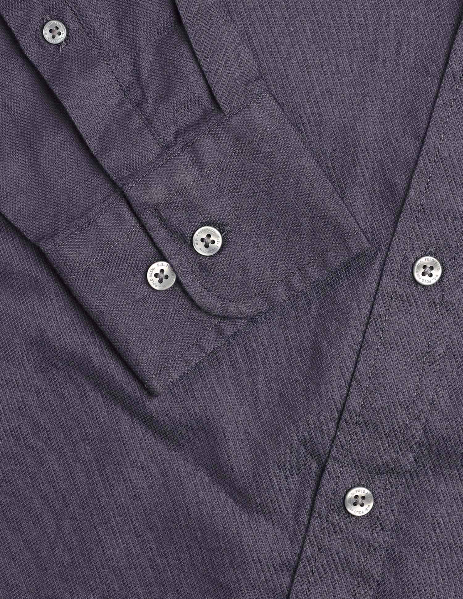 New Port Marina Dobby Shirt Dark Grey - U.S. Polo Assn. India | Large