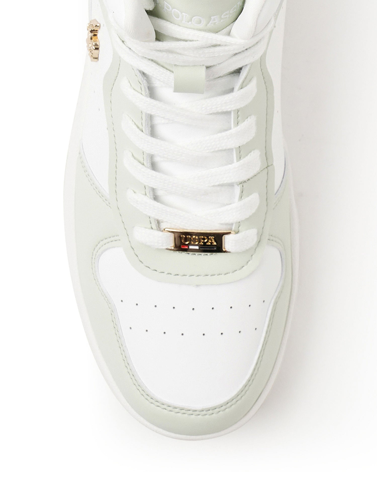 Women Colour Block Rowan Sneakers Light Green and White - U.S. Polo Assn. India | Large