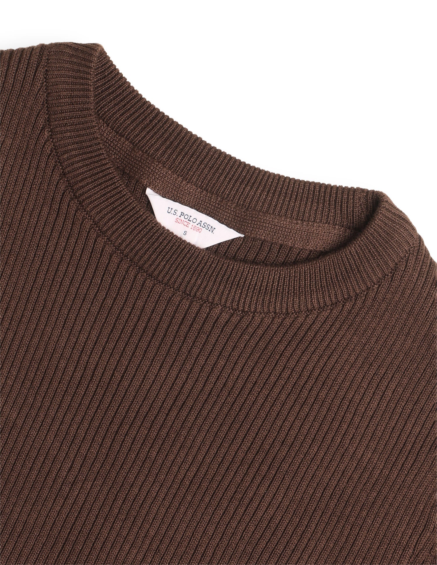 Solid Fitted Top Dark Brown - U.S. Polo Assn. India | Large
