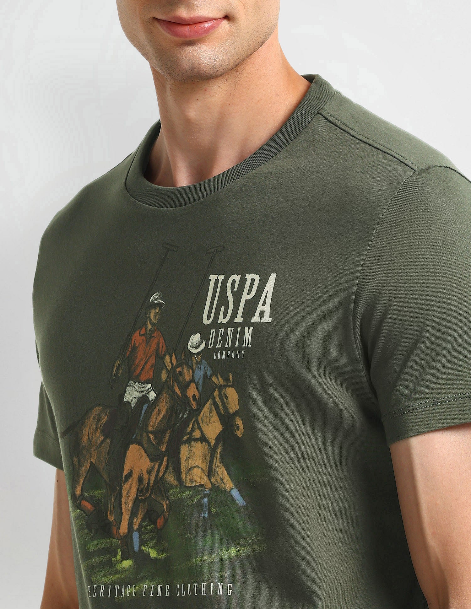 Muscle Fit Graphic T-Shirt Cream - U.S. POLO ASSN. | Large