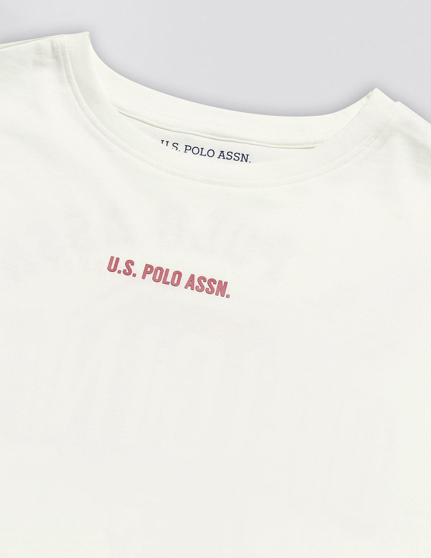 Boyfriend Fit Brand Printed Lounge T-Shirt Off White - U.S. POLO ASSN. | Large