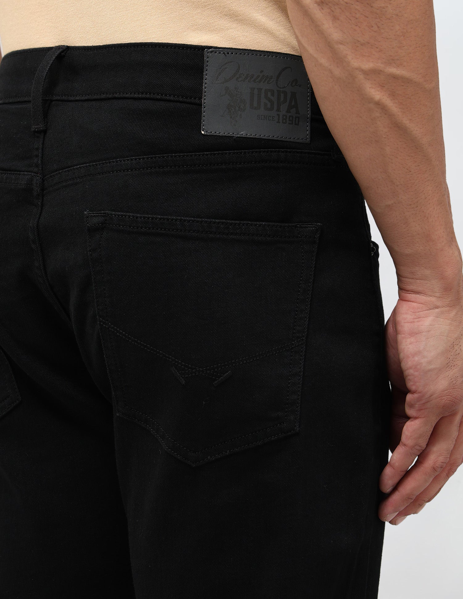 Henry Tapered Fit Black Jeans Black - U.S. POLO ASSN. | Large