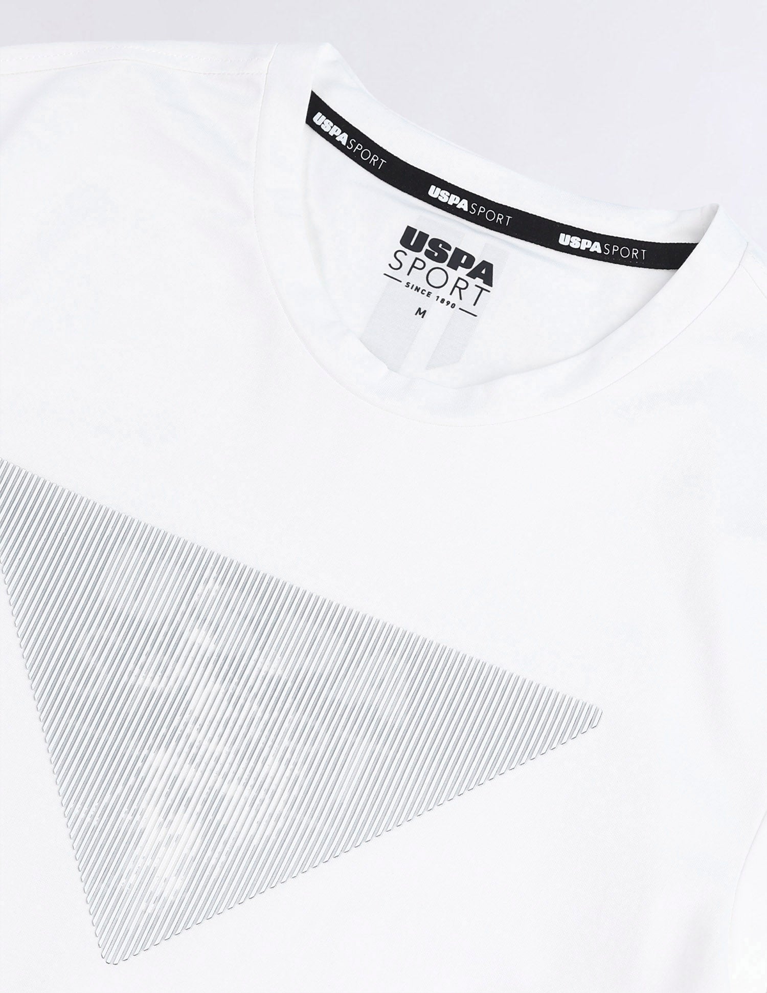 Brand Printed Slim Fit T-Shirt Off White - U.S. Polo Assn. India | Large