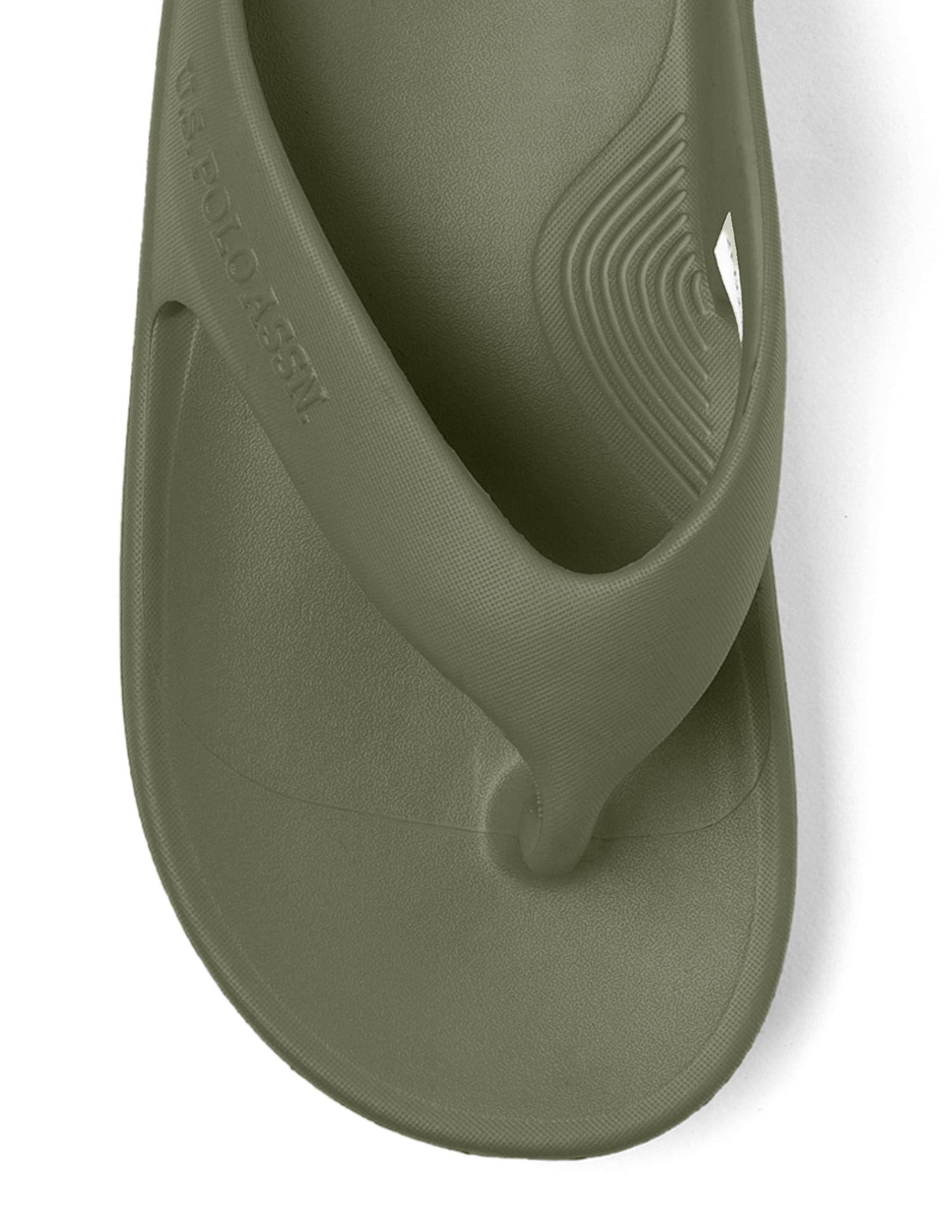 Men Axel Dk. Green Foam Walk Flip Flop Olive - U.S. Polo Assn. India | Large