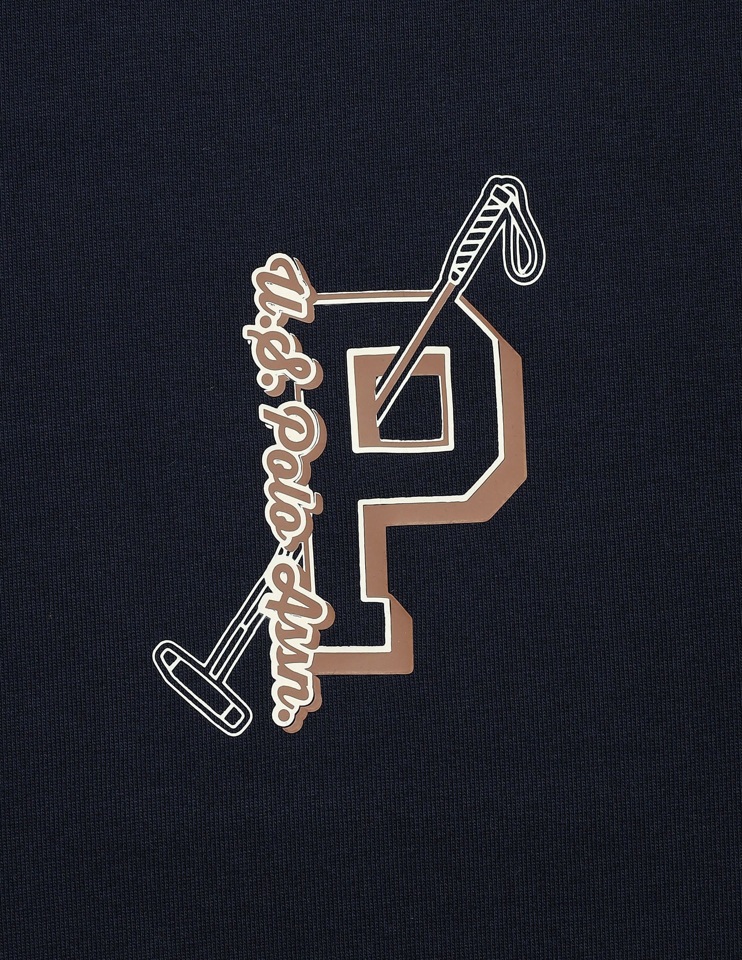 Regular Fit Shape Retention OEE16 Lounge T-Shirt Navy - U.S. Polo Assn. India | Large
