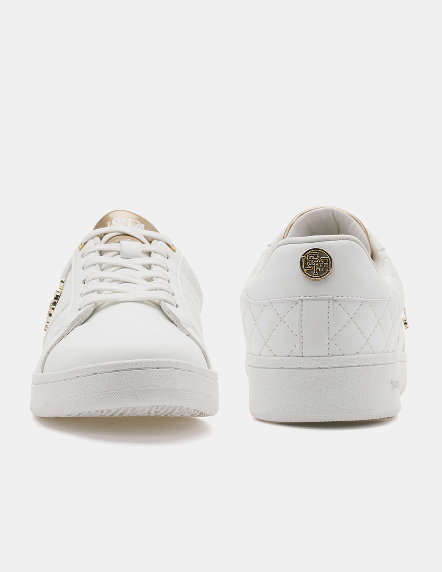 Simone 3.0 Off White Quilting Detail Sneakers Shoes Off White - U.S. Polo Assn. India | Large