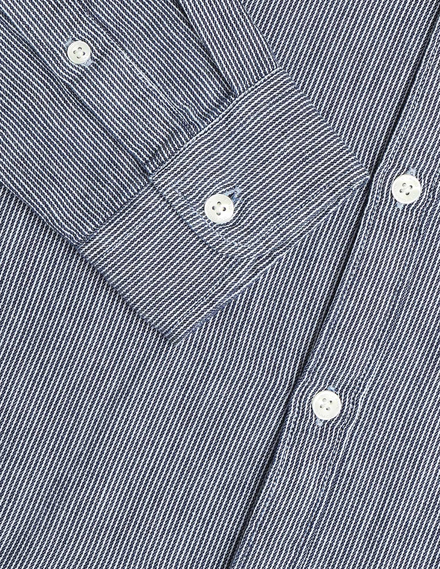 Vertical Striped Twill Shirt Indigo - U.S. Polo Assn. India | Large