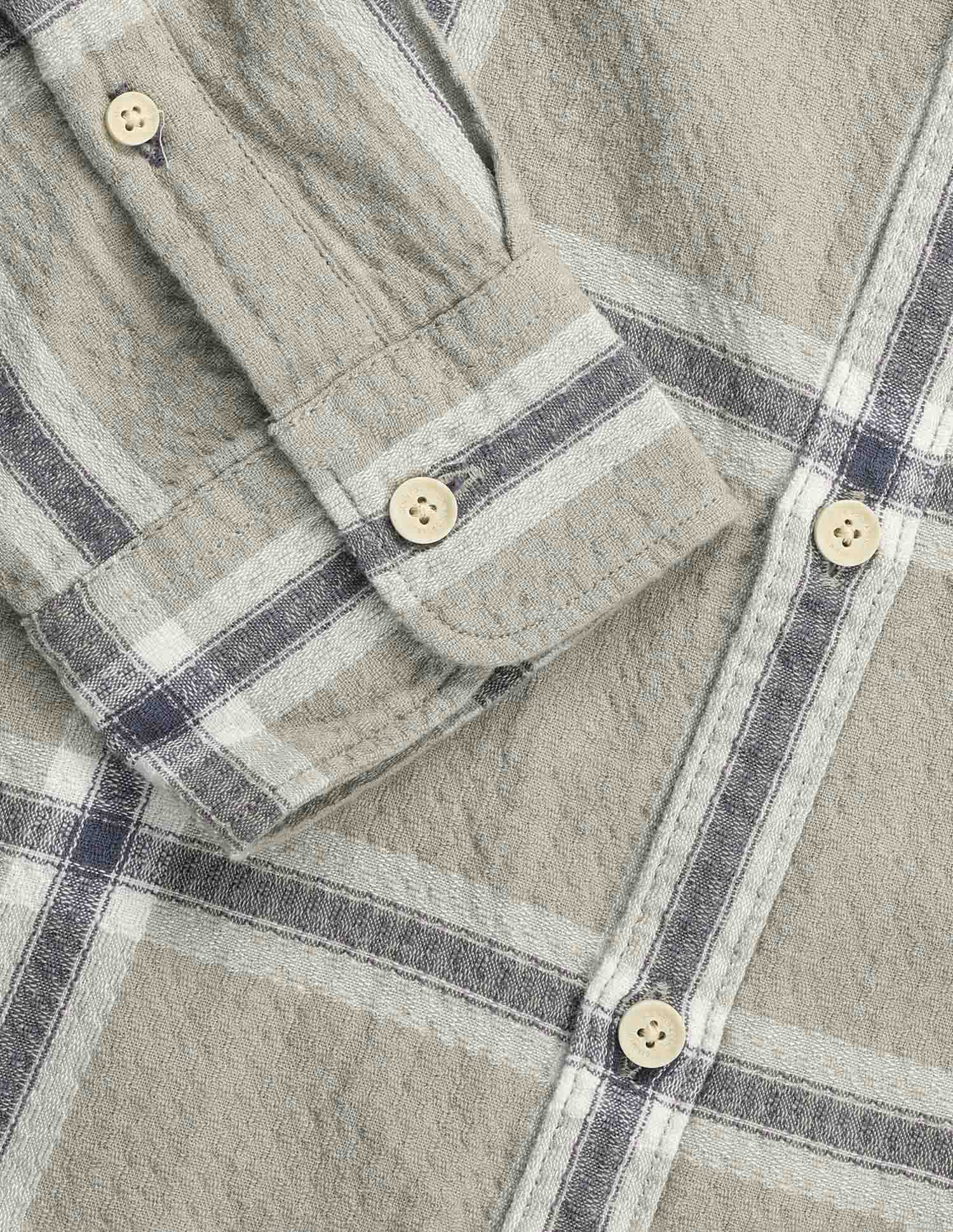 Grid Tattersall Checked Regular Fit Shirt Olive - U.S. Polo Assn. India | Large