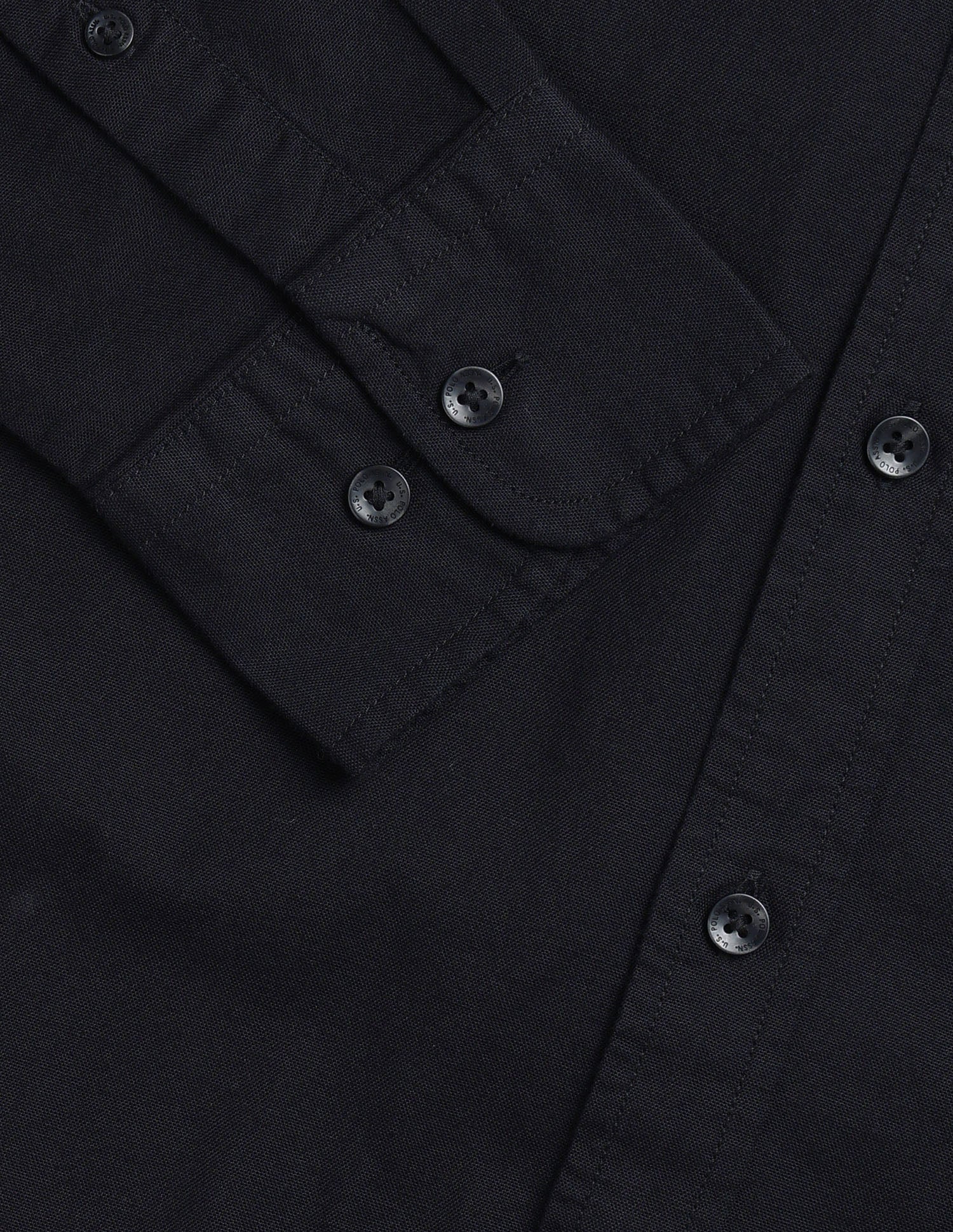 Tailored Fit Oxford Shirt Black - U.S. Polo Assn. India | Large