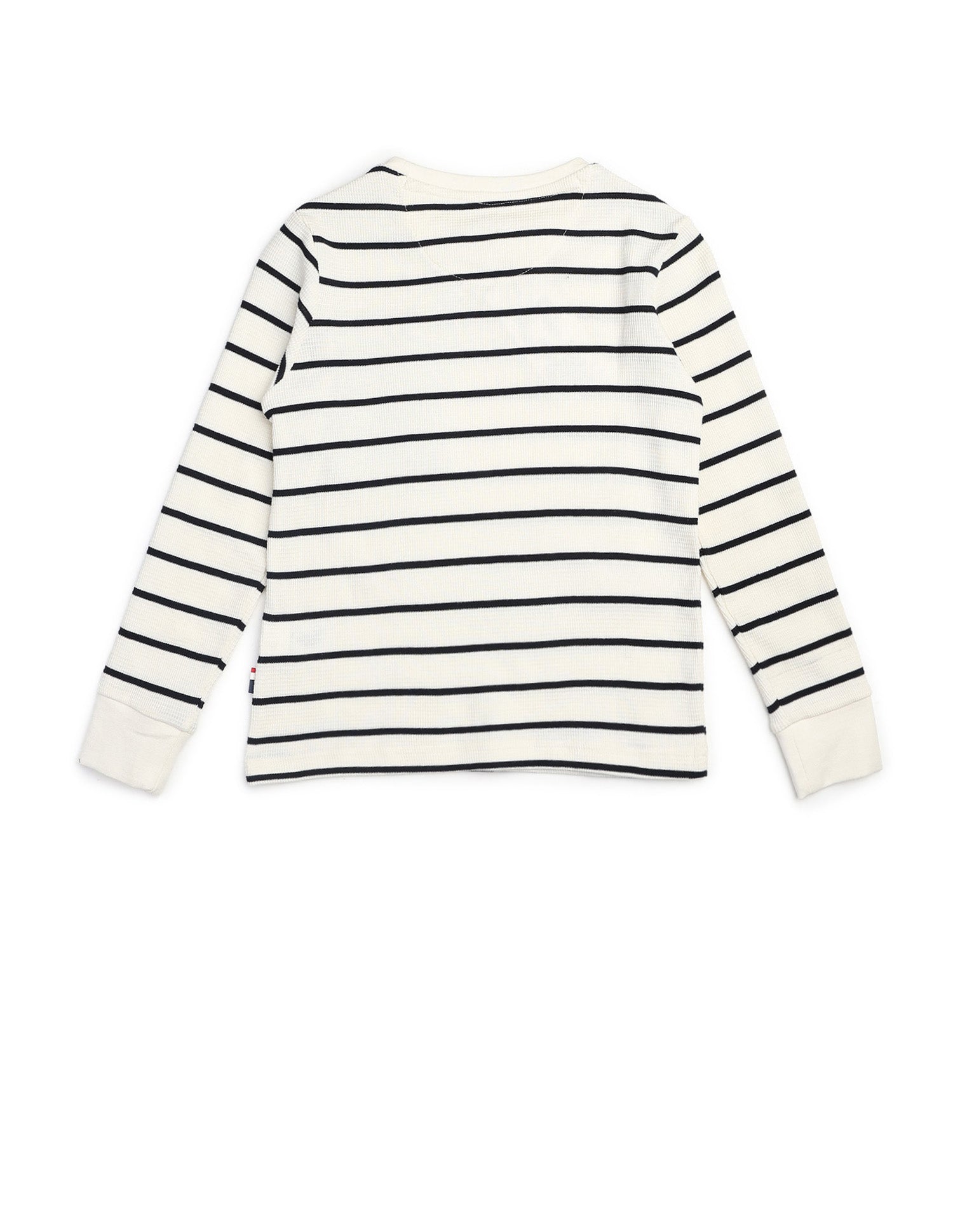 Boys Horizontal Striped Regular Fit T Shirt Off White - U.S. POLO ASSN. | Large