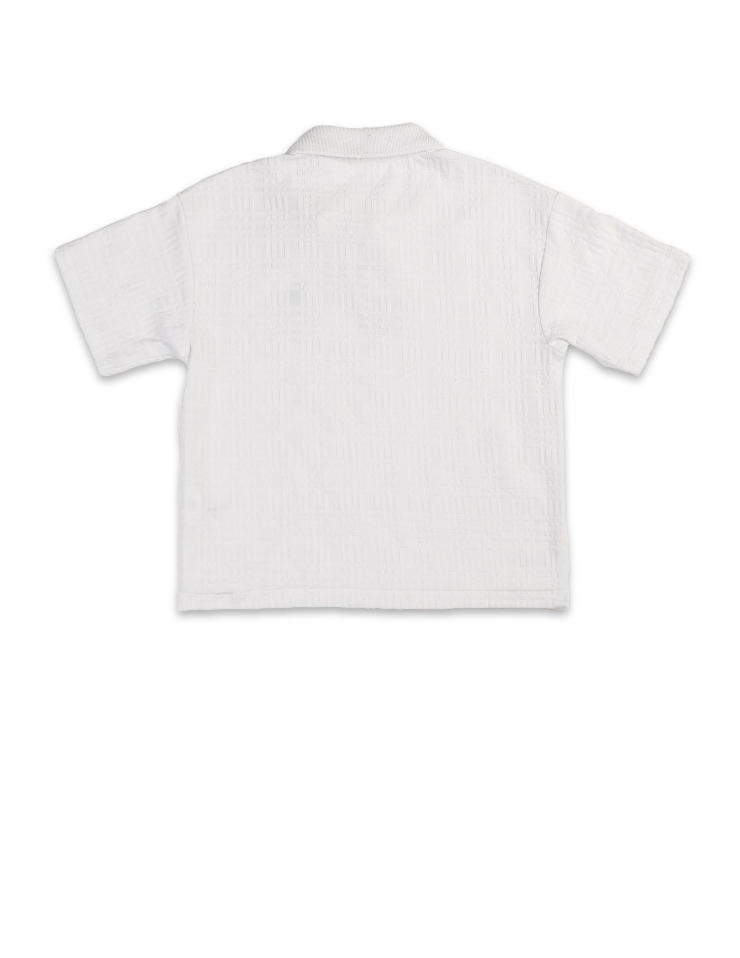 Boys Textured Boxy Fit Polo Shirt White - U.S. POLO ASSN. | Large