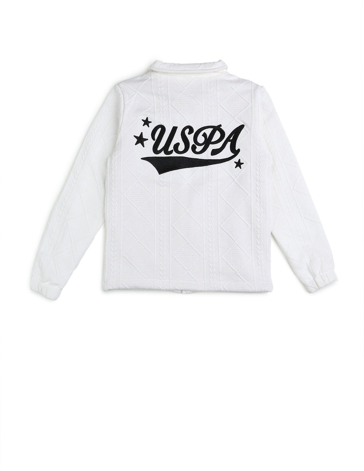 Boys Brand Embroidered Regular Fit Sweatshirt White - U.S. POLO ASSN. | Large