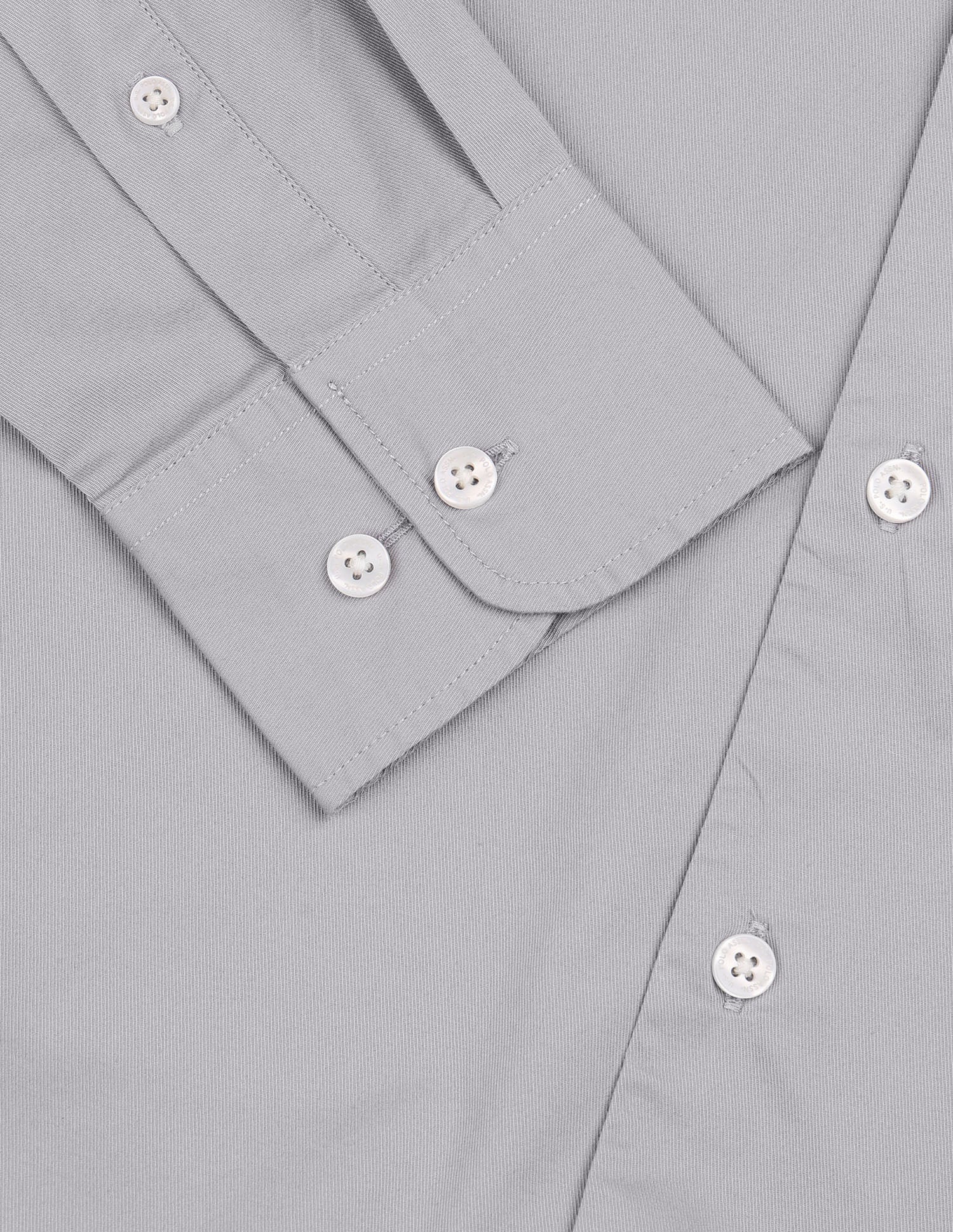 Twill Solid Shirt Light Grey - U.S. Polo Assn. India | Large