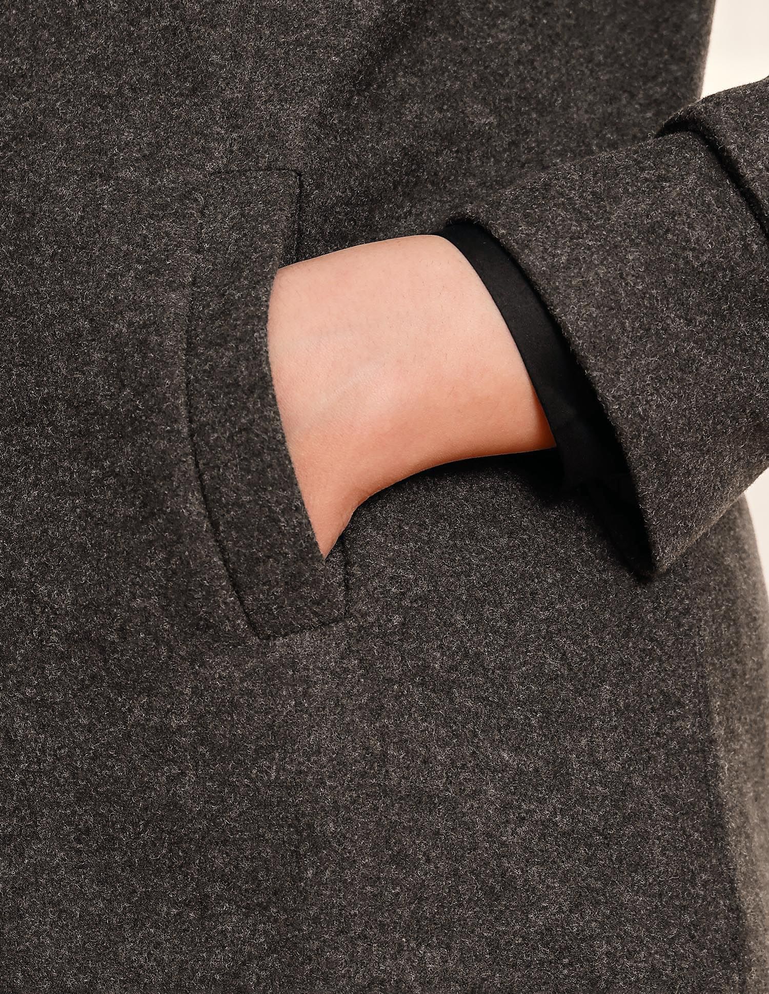 Solid Regular Fit Trench Coat Brown - U.S. POLO ASSN. | Large