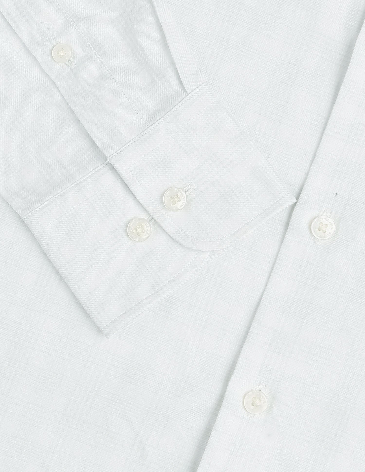 Twill Tailored Fit Shirt Ivory - U.S. POLO ASSN. | Large