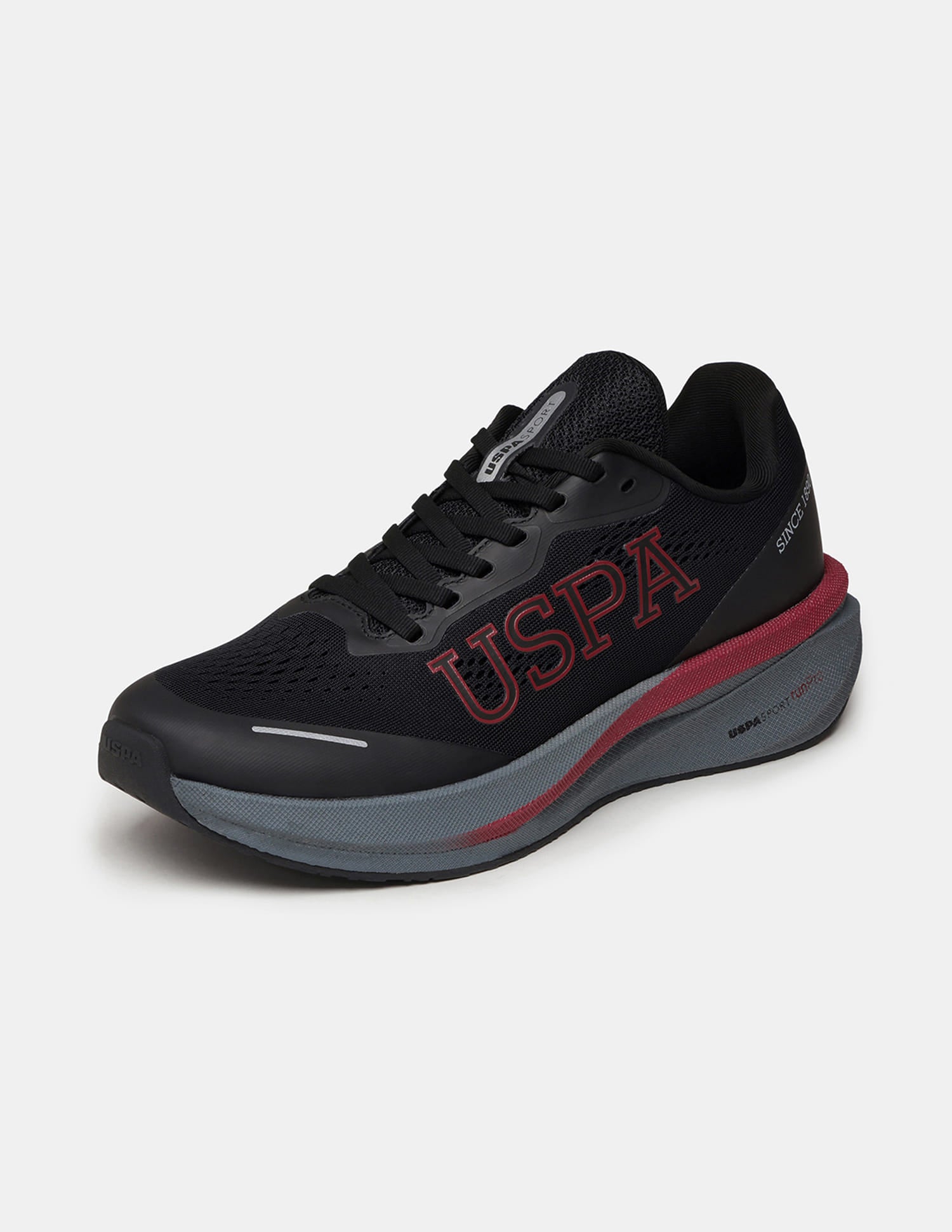 Men Rainer USPA Sport Runpro Running Shoes Black - U.S. Polo Assn. India | Large