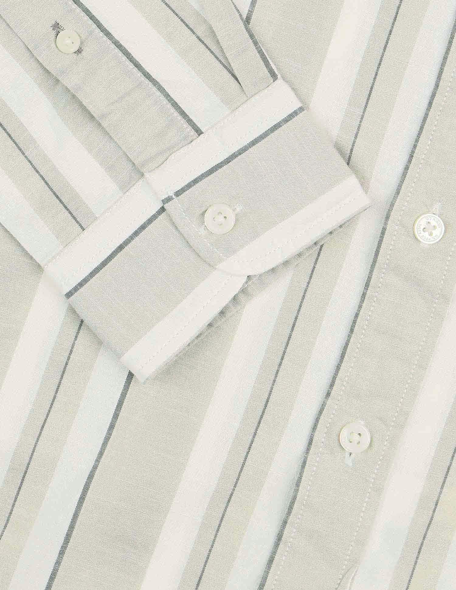 Pure Cotton Slim Fit Shirt Light Olive - U.S. POLO ASSN. | Large