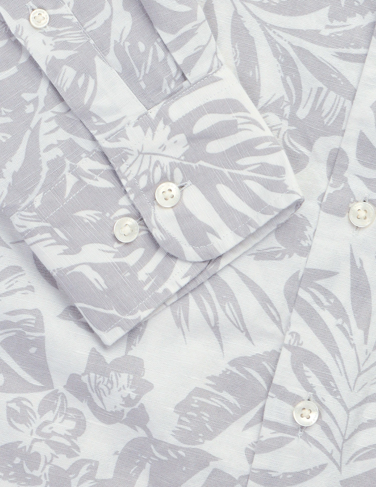 Floral Printed Regular Fit Shirt Grey - U.S. Polo Assn. India | Large