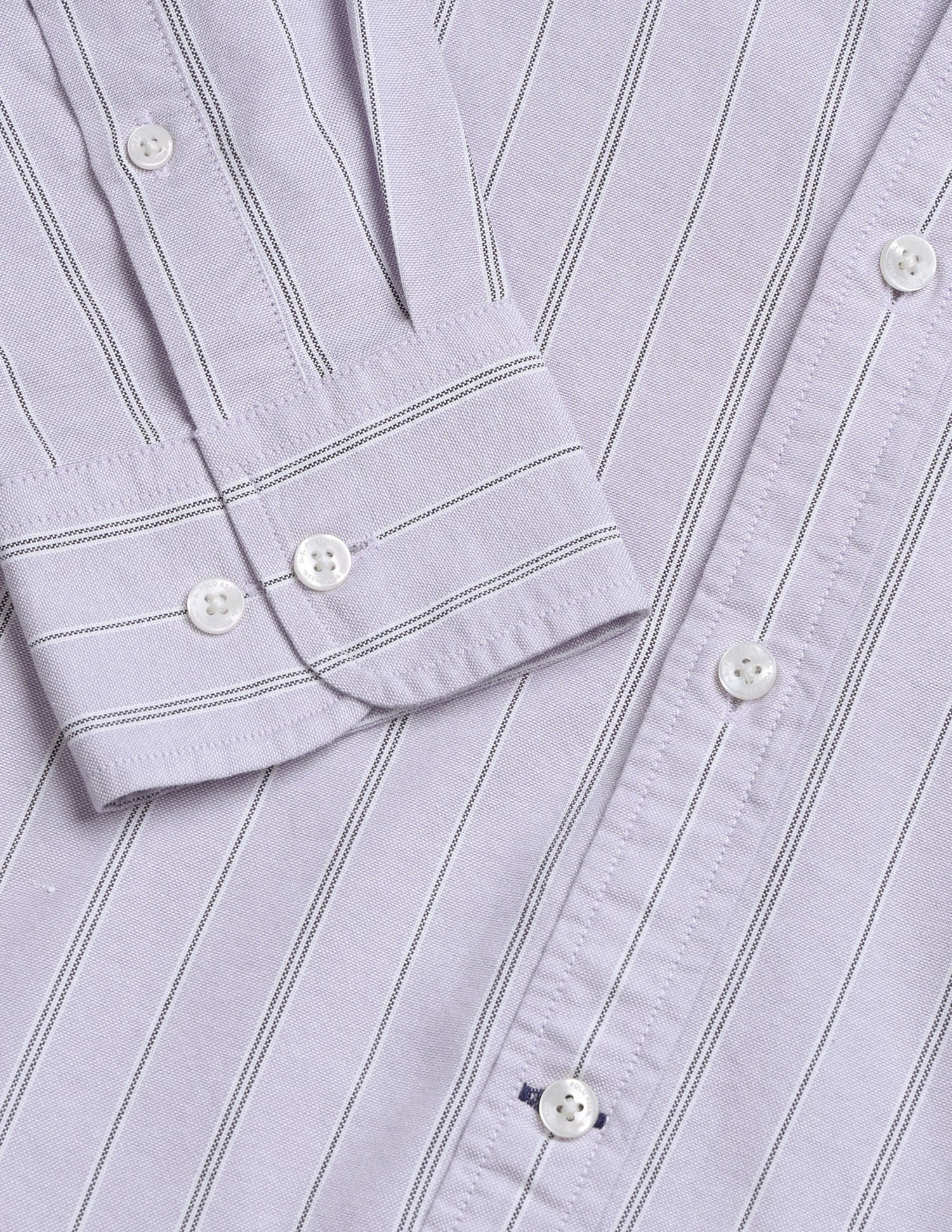 Vertical Striped Oxford Shirt Lavender - U.S. Polo Assn. India | Large