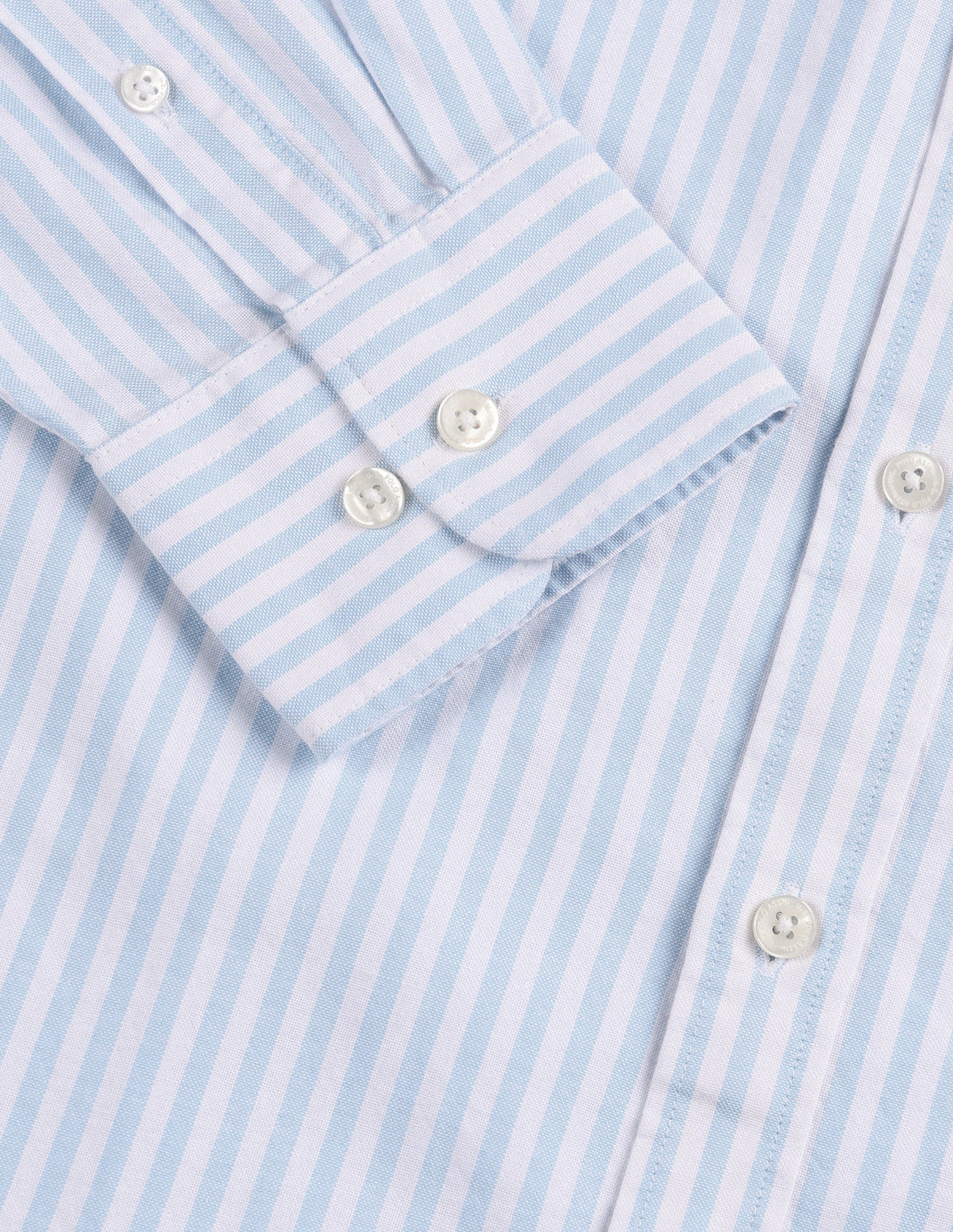 Pure Cotton Vertical Striped Shirt Blue - U.S. POLO ASSN. | Large