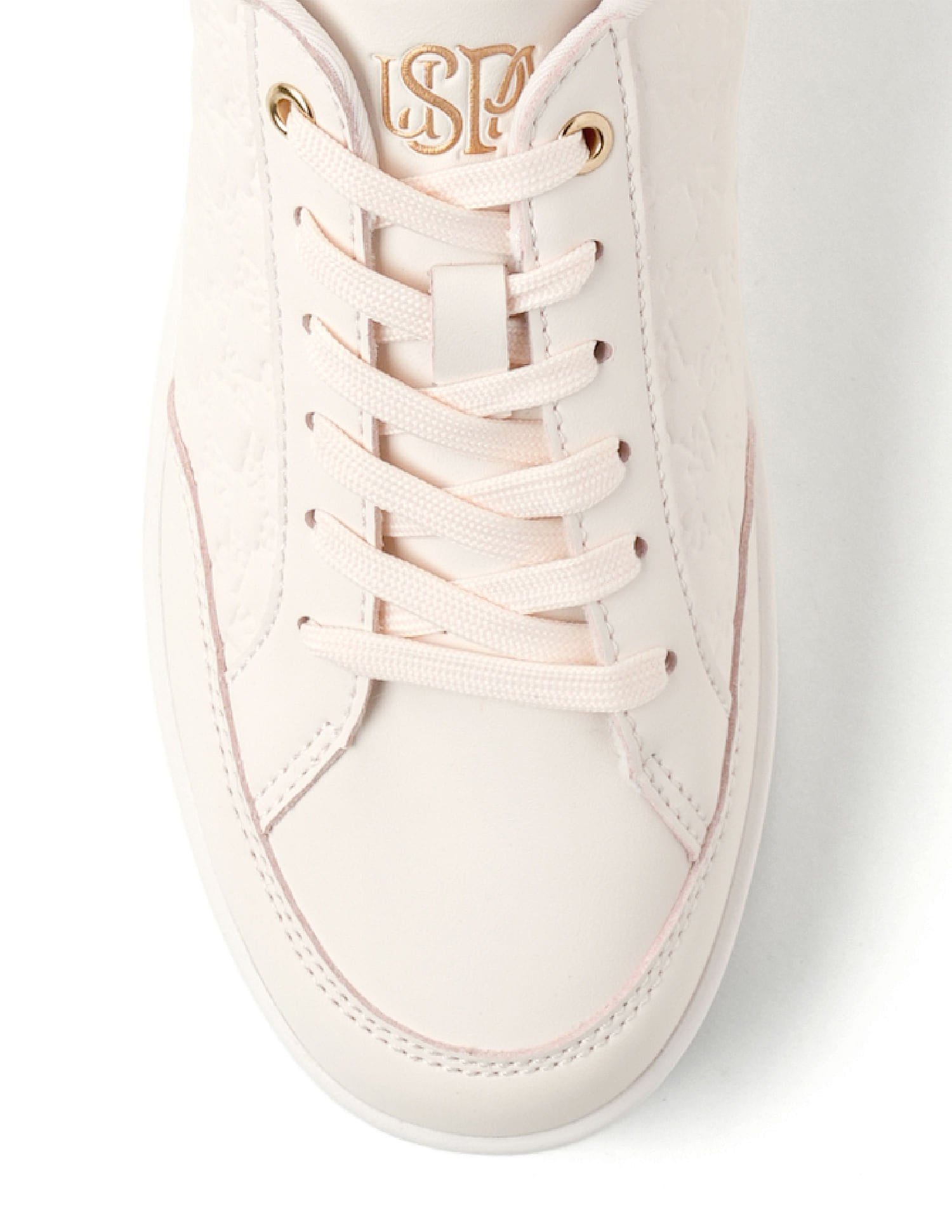 Women Debossed Branding Mila Sneakers Pink - U.S. Polo Assn. India | Large