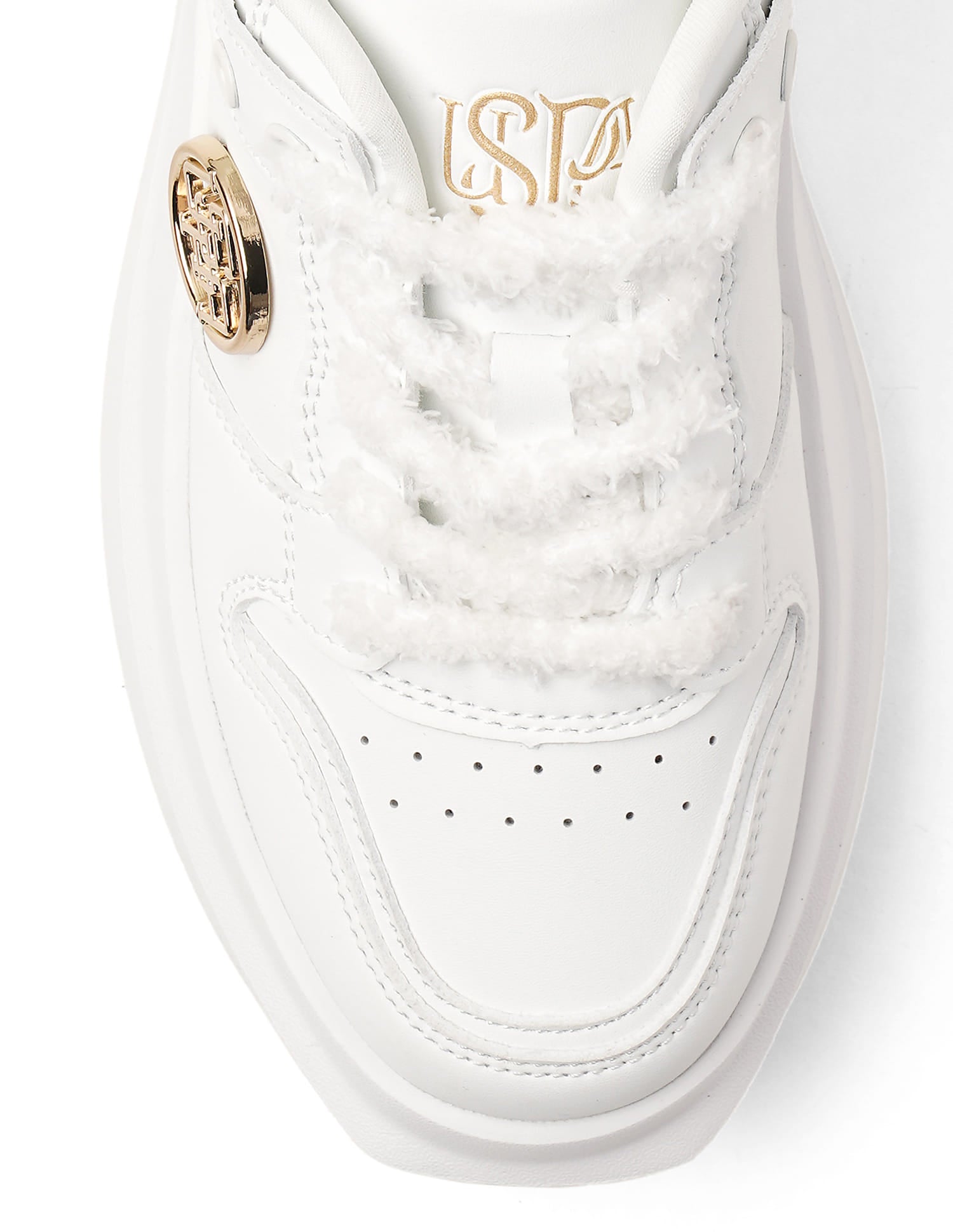 Burna White Light Weight Sneaker Shoes White - U.S. Polo Assn. India | Large