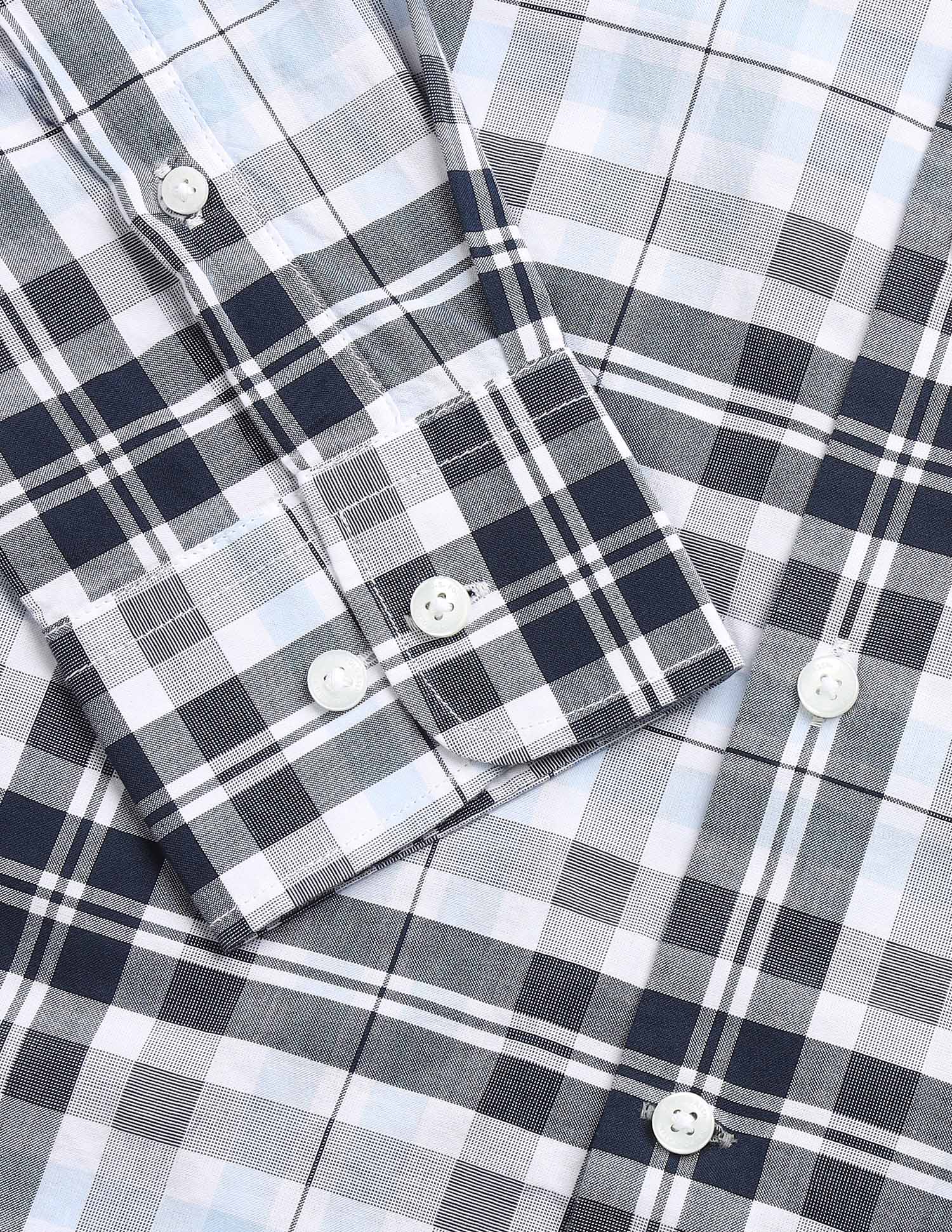 Tartan Checked Regular Fit Shirt Navy - U.S. Polo Assn. India | Large