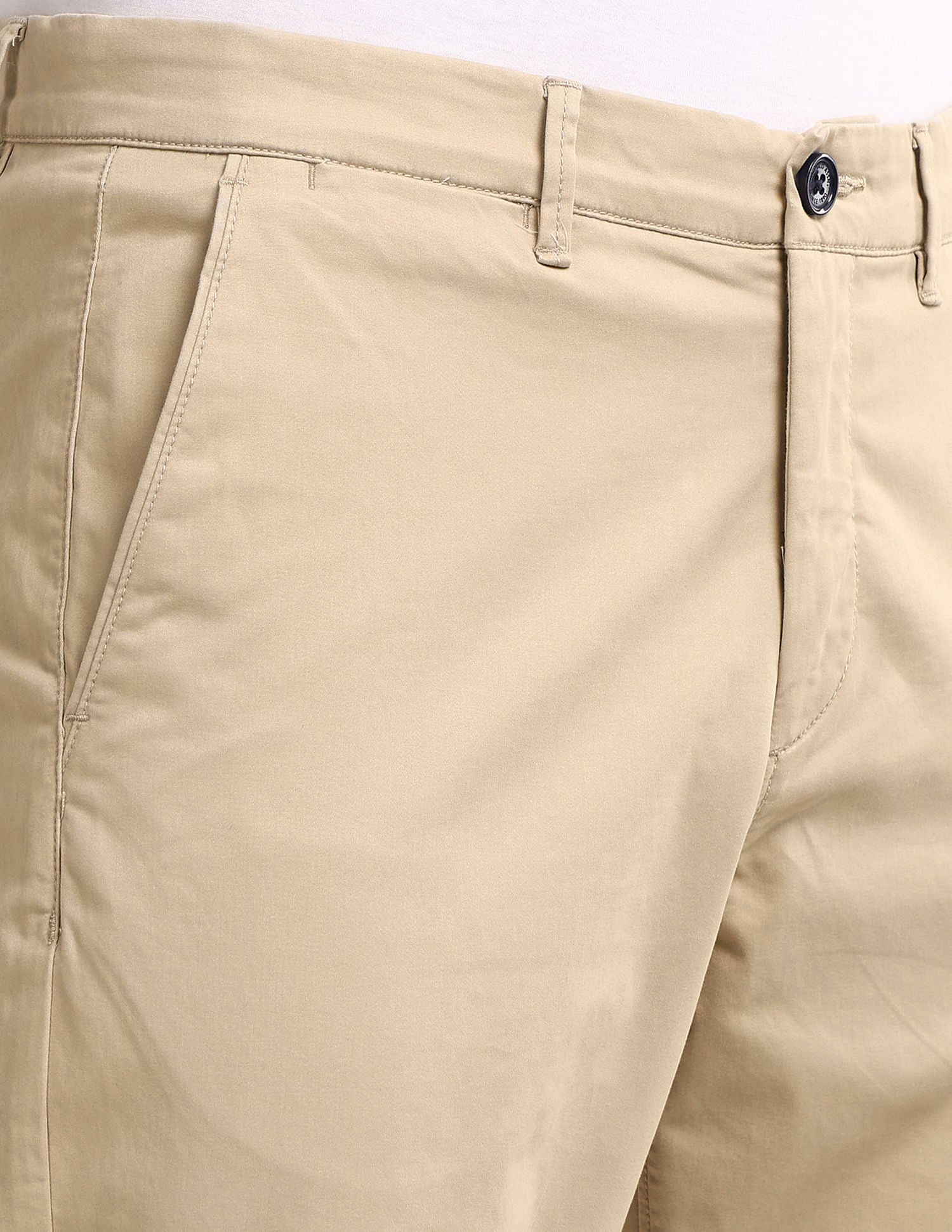 Riley Straight Solid Trousers Khaki - U.S. POLO ASSN. | Large