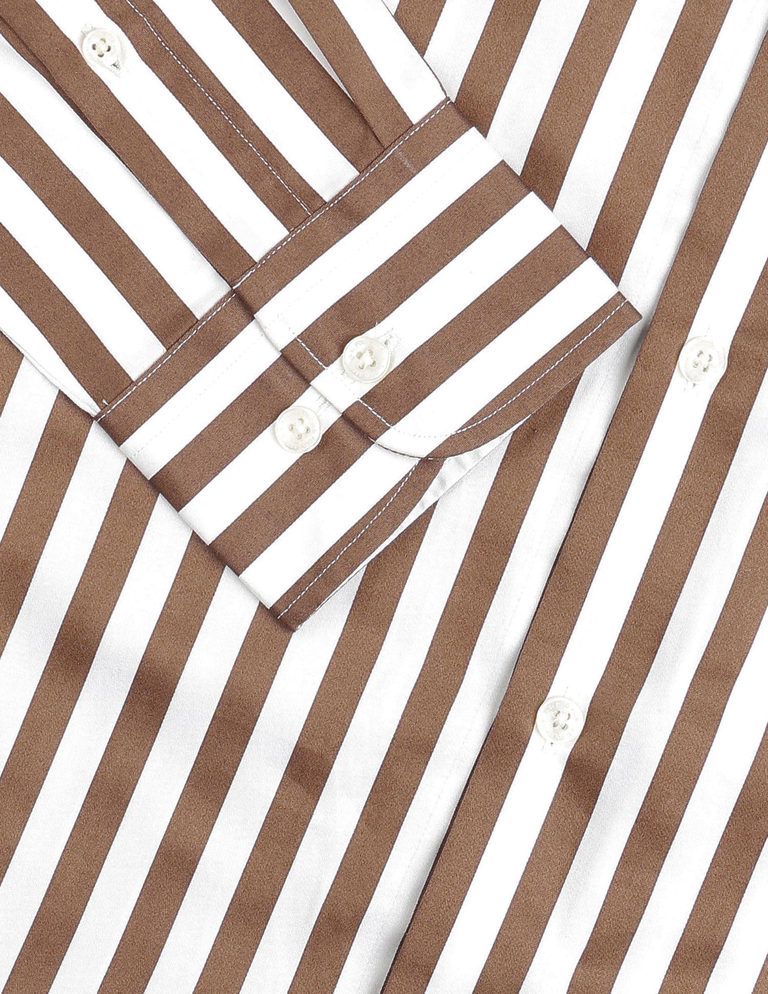 Vertical Striped Tailored Fit Shirt Brown - U.S. POLO ASSN. | Large