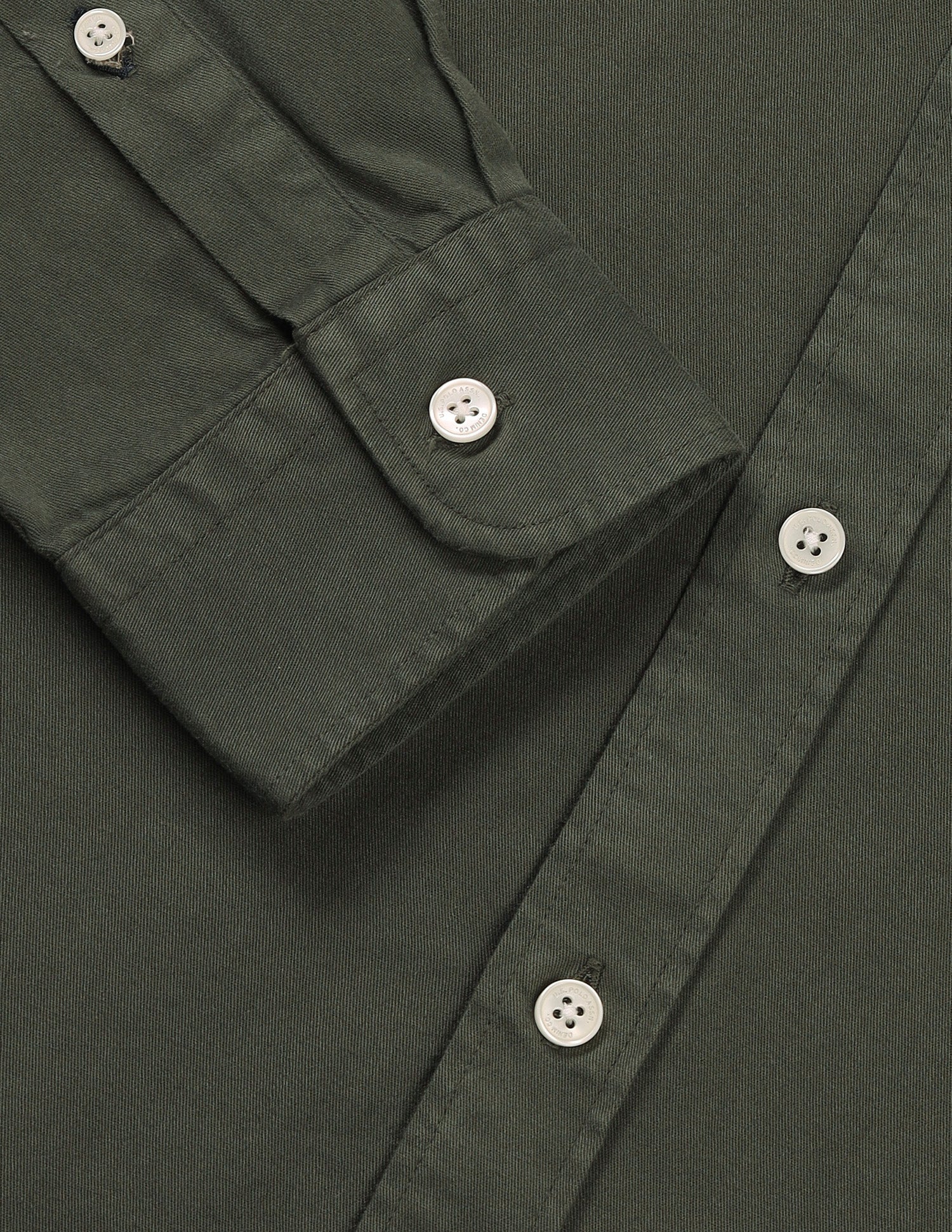 Solid Slim Fit Shirt Olive - U.S. POLO ASSN. | Large