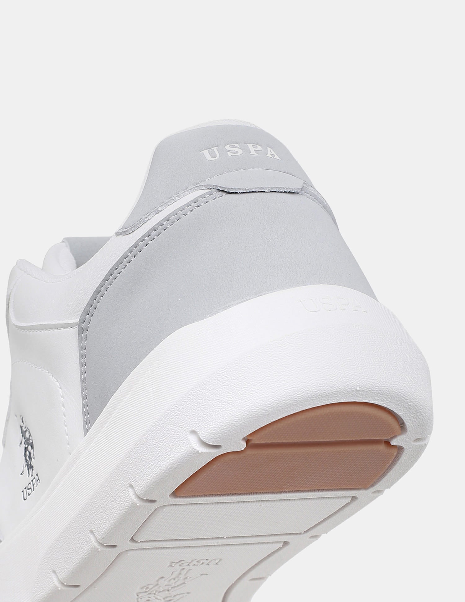 Colour Blocked Lace Ups Alec Sneakers White - U.S. Polo Assn. India | Large