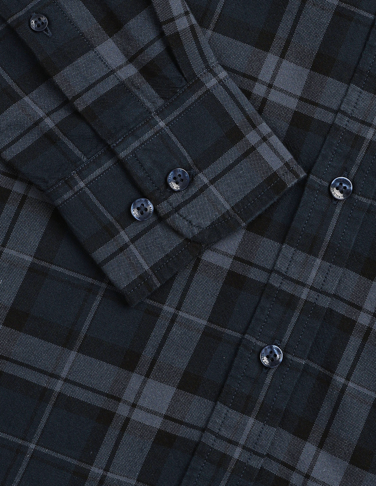 Plaid Tailored Fit Shirt Blue - U.S. Polo Assn. India | Large