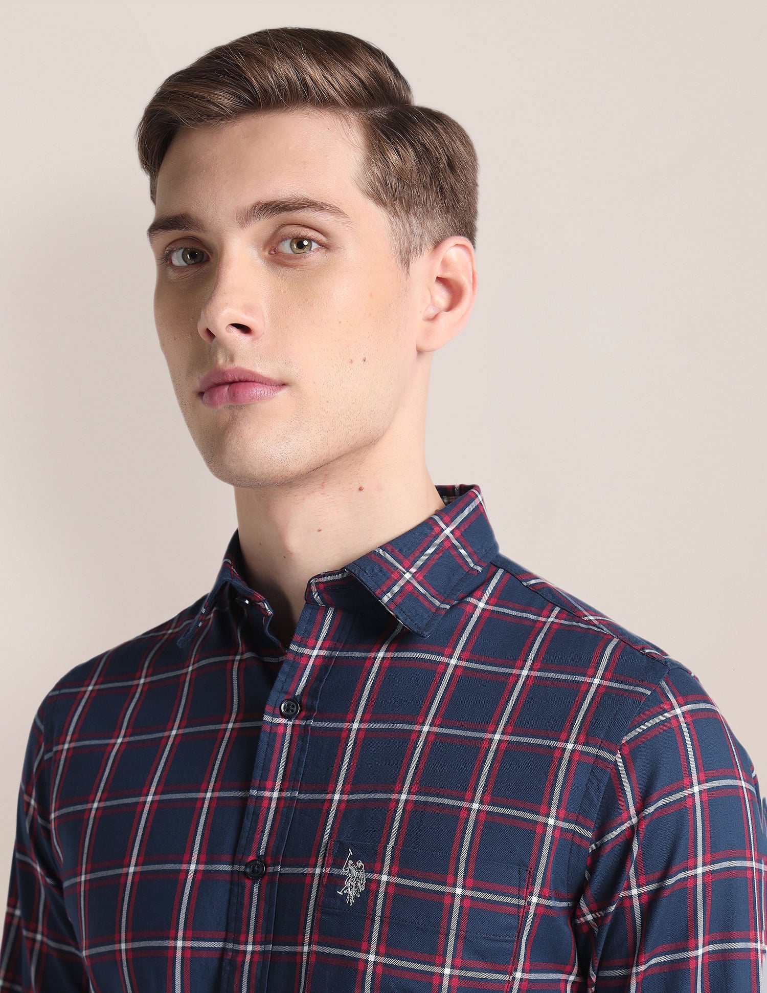 Tartan Check Cotton Twill Shirt – U.S. Polo Assn. India