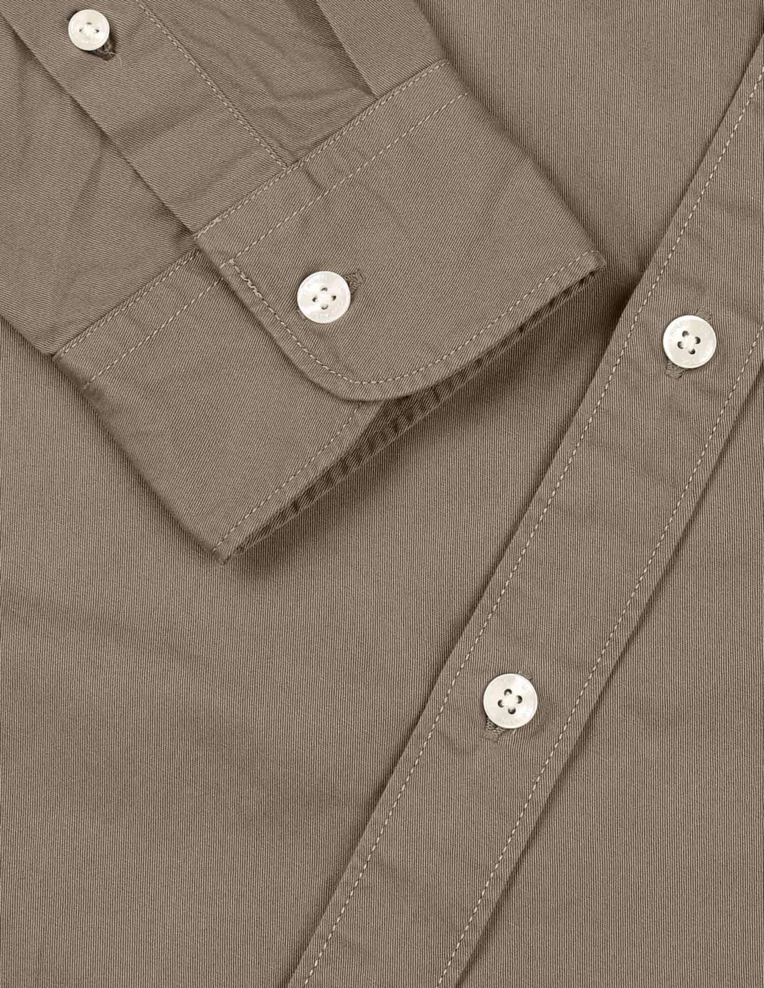 Pure Cotton Twill  Shirt Khaki - U.S. Polo Assn. India | Large