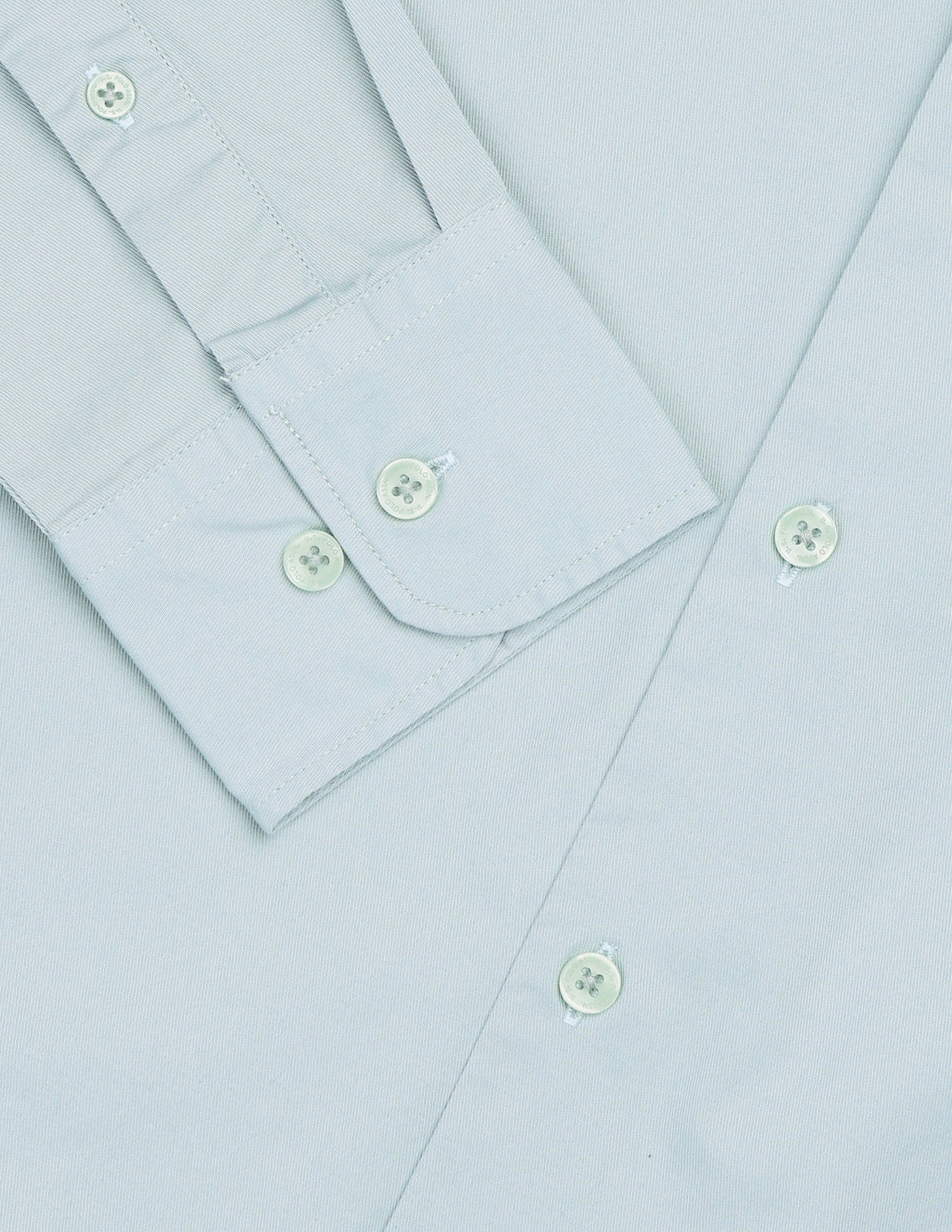 Twill Solid Shirt Light Green - U.S. Polo Assn. India | Large