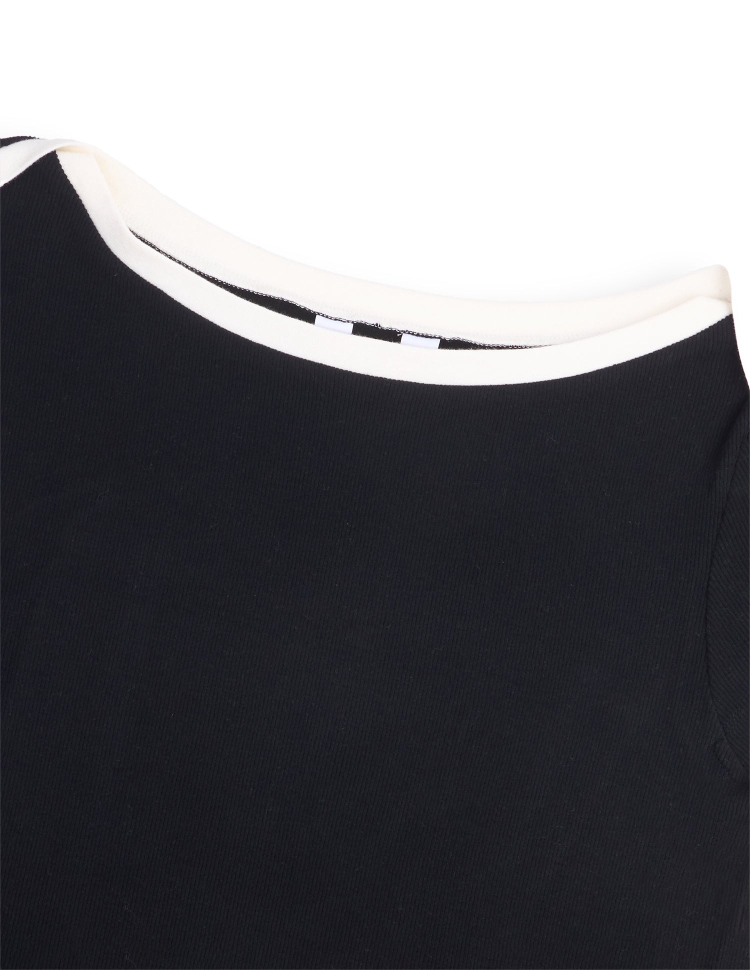 Fitted Boat Neck T-Shirt Black - U.S. Polo Assn. India | Large