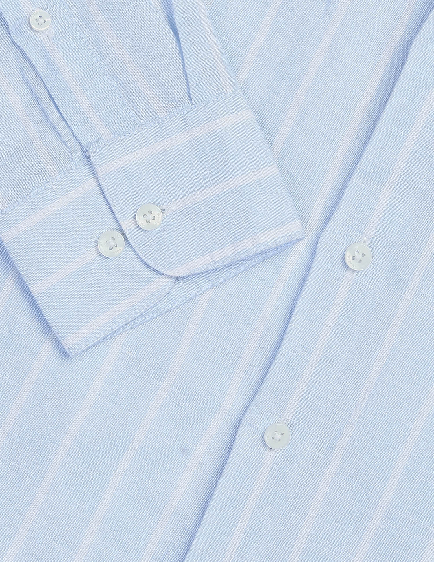 Vertical Striped Regular Fit Shirt Light Blue - U.S. Polo Assn. India | Large