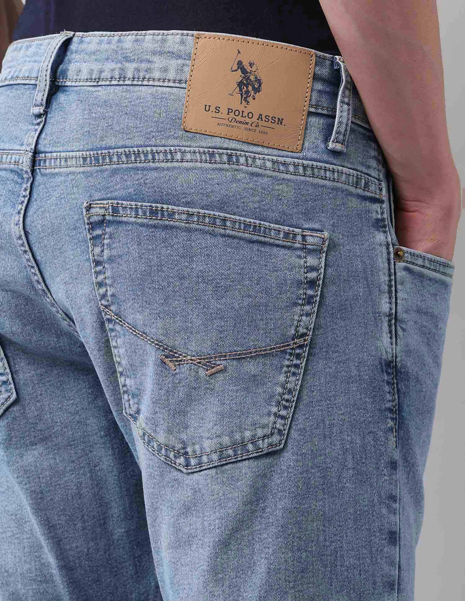 Henry Tapered Fit Blue Jeans Blue - U.S. POLO ASSN. | Large