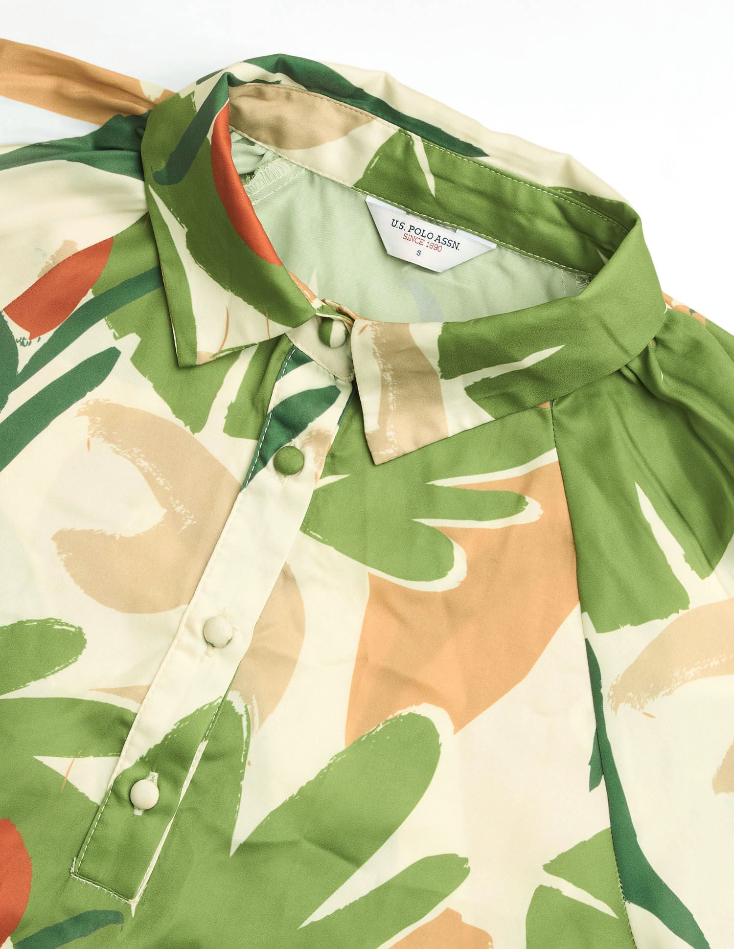 Tropical Printed Midi Shirt Dress Multi-colour - U.S. Polo Assn. India | Large