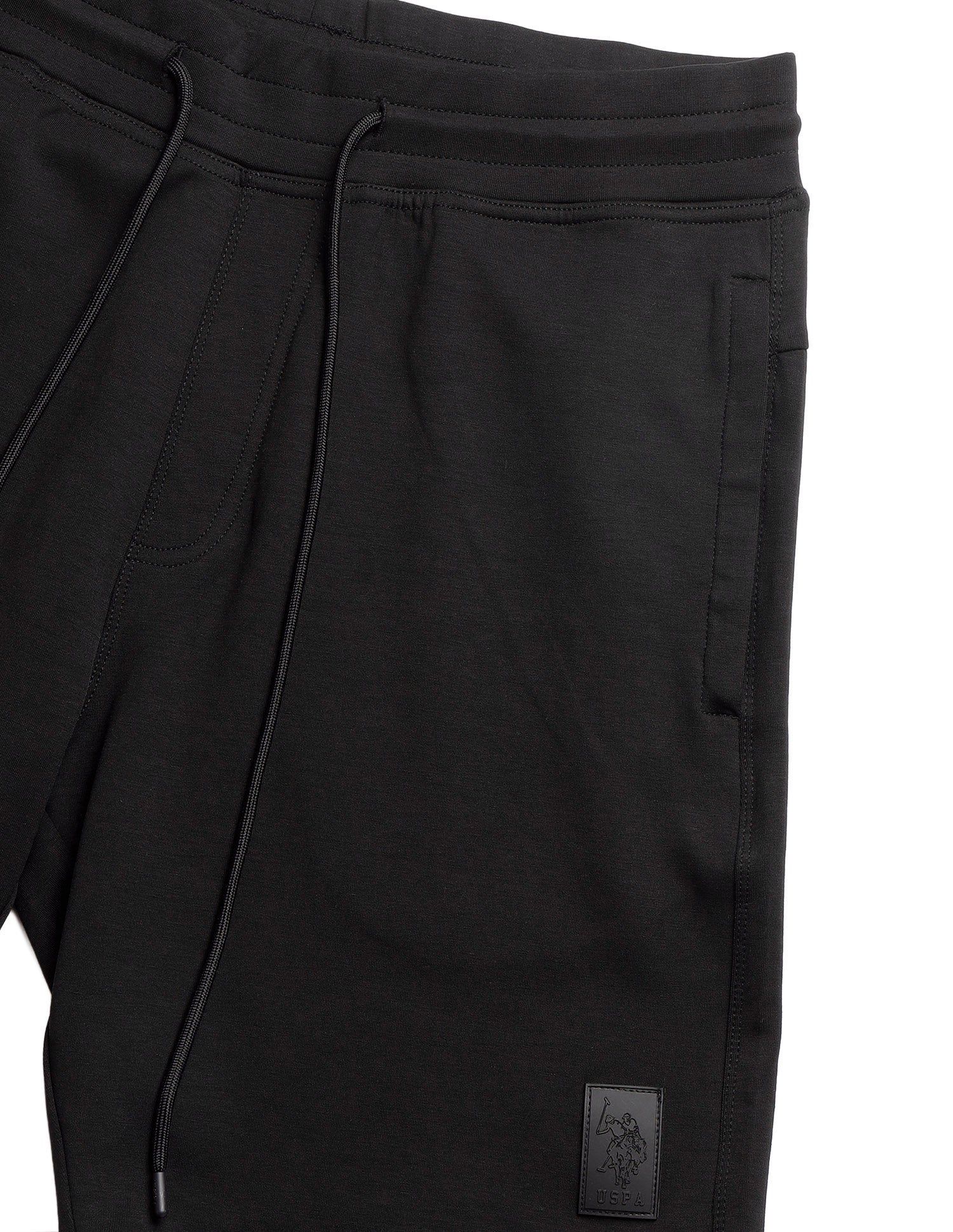 Mid Rise Comfort Fit PS003-PL Lounge Shorts - Pack Of 1 Black - U.S. Polo Assn. India | Large