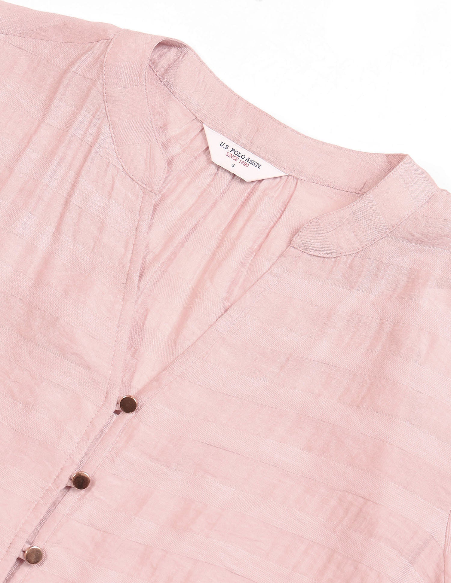 Regular Fit Floral Printed Shirt Dusty Pink - U.S. Polo Assn. India | Large