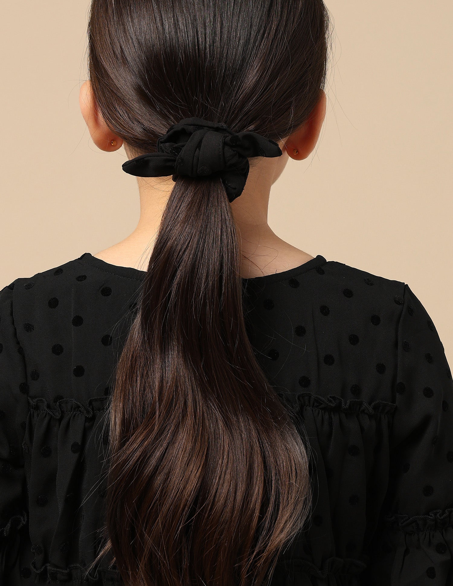 Polka Dot Tiered Top Black - U.S. POLO ASSN. | Large