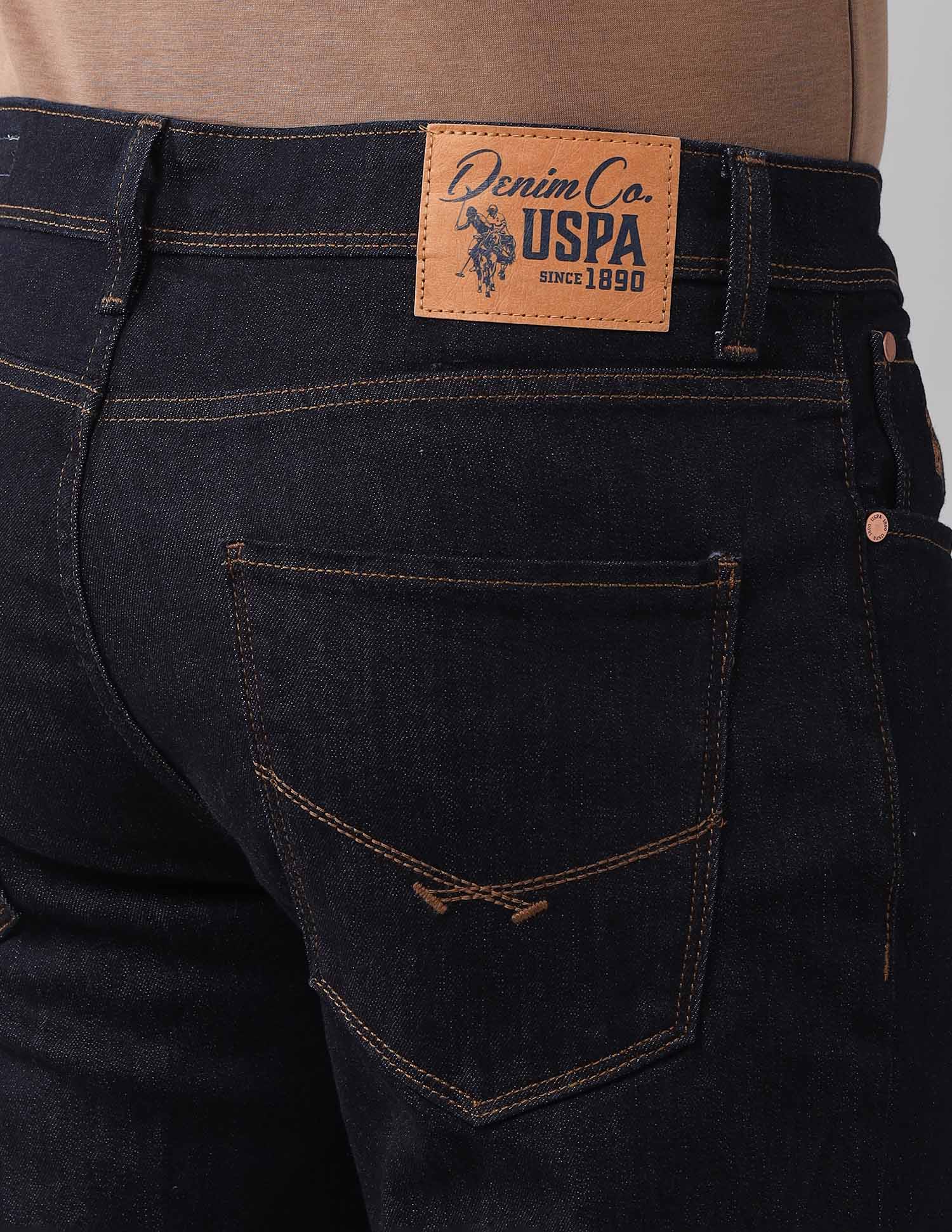 Harold Slim Straight Fit Ultra Soft Jeans Rinse - U.S. POLO ASSN. | Large