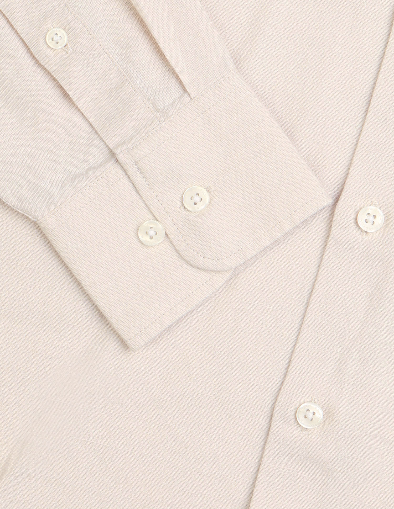 Solid Tailored Fit Shirt Beige - U.S. Polo Assn. India | Large