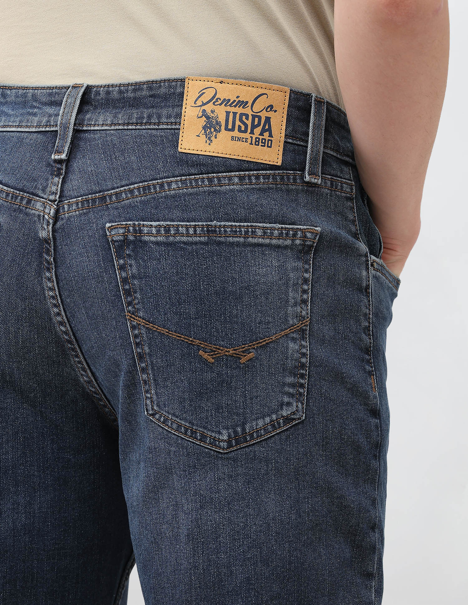 Connor Bootcut Fit Blue Jeans Tinted Wash - U.S. Polo Assn. India | Large