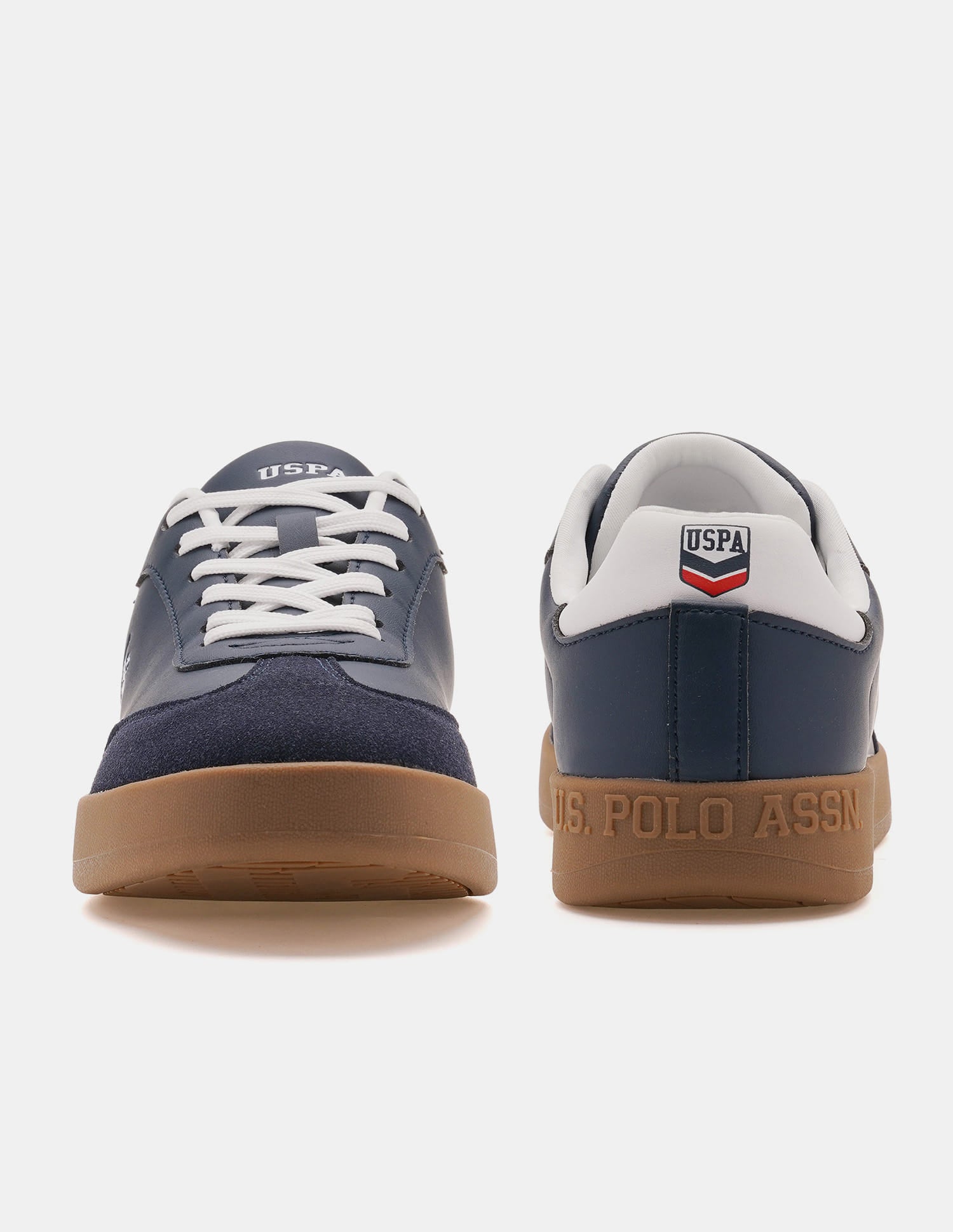 Round Toe Colourblocked Coba Sneakers Navy - U.S. Polo Assn. India | Large