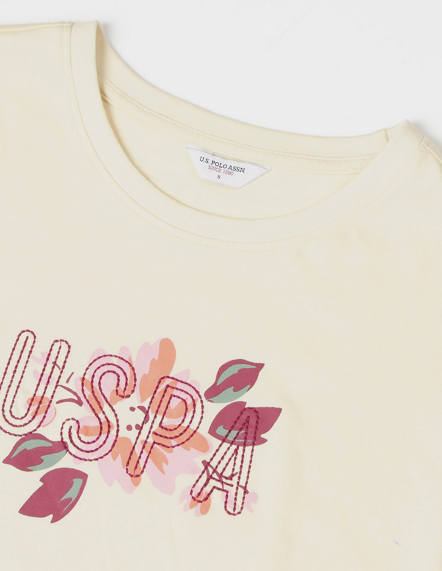 Regular Fit Brand Printed T-Shirt White - U.S. Polo Assn. India | Large