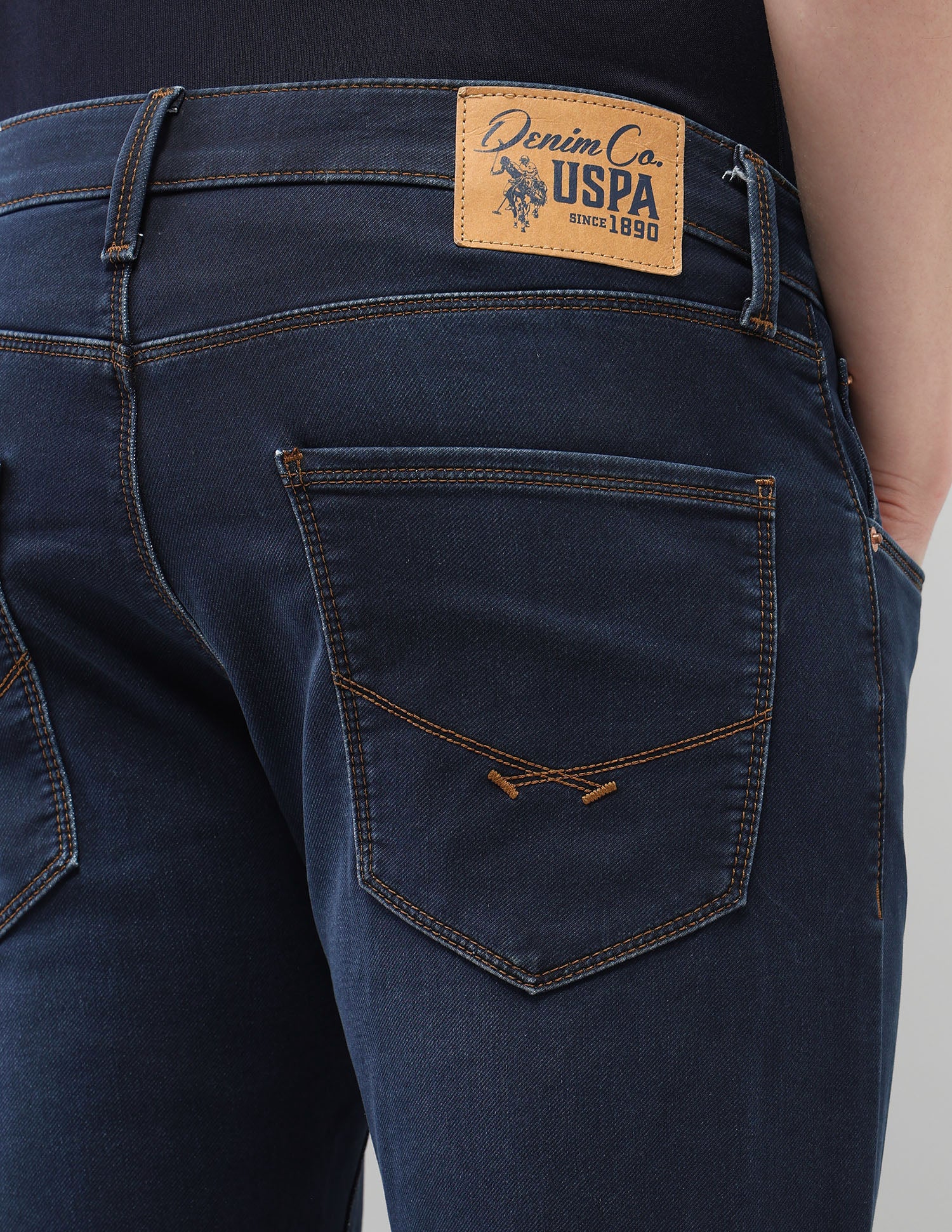 Henry Tapered Fit Blue Jeans Dark Blue - U.S. Polo Assn. India | Large